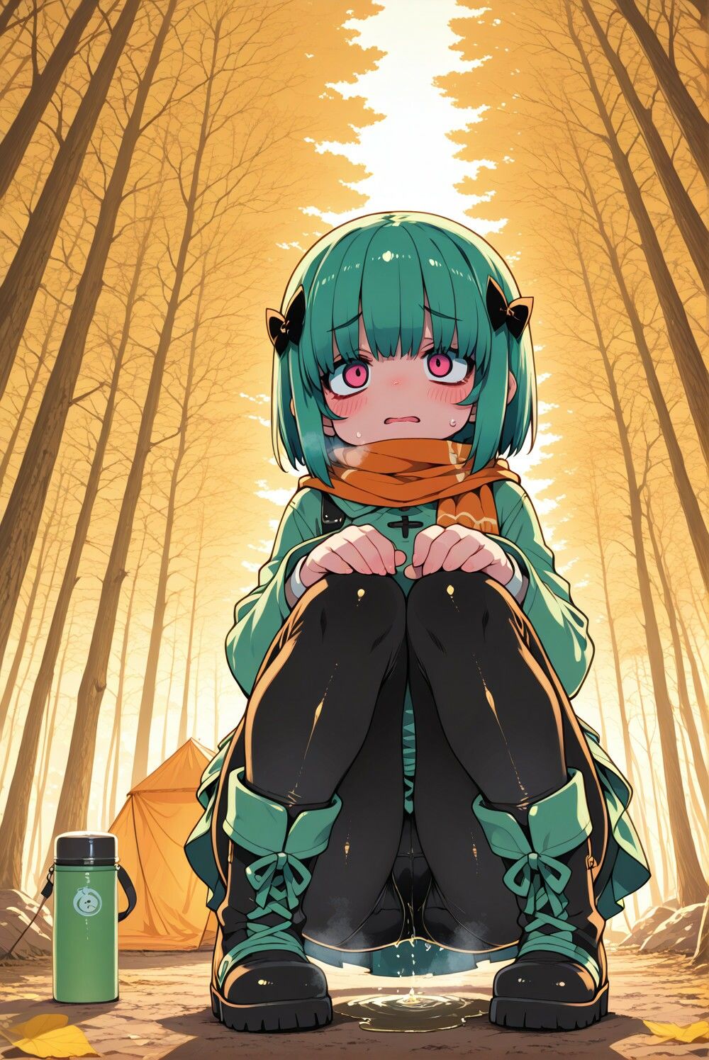 おもらしキャンピング - サンプル画像 5