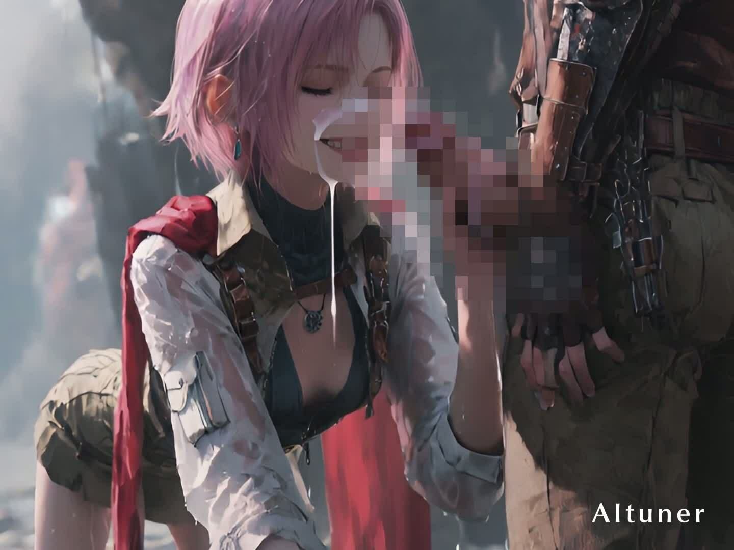 【20分HD】朽ちた遺跡のヒートハント──ピンク髪の元救世主が、今夜の獲物を選ぶ - サンプル画像 7