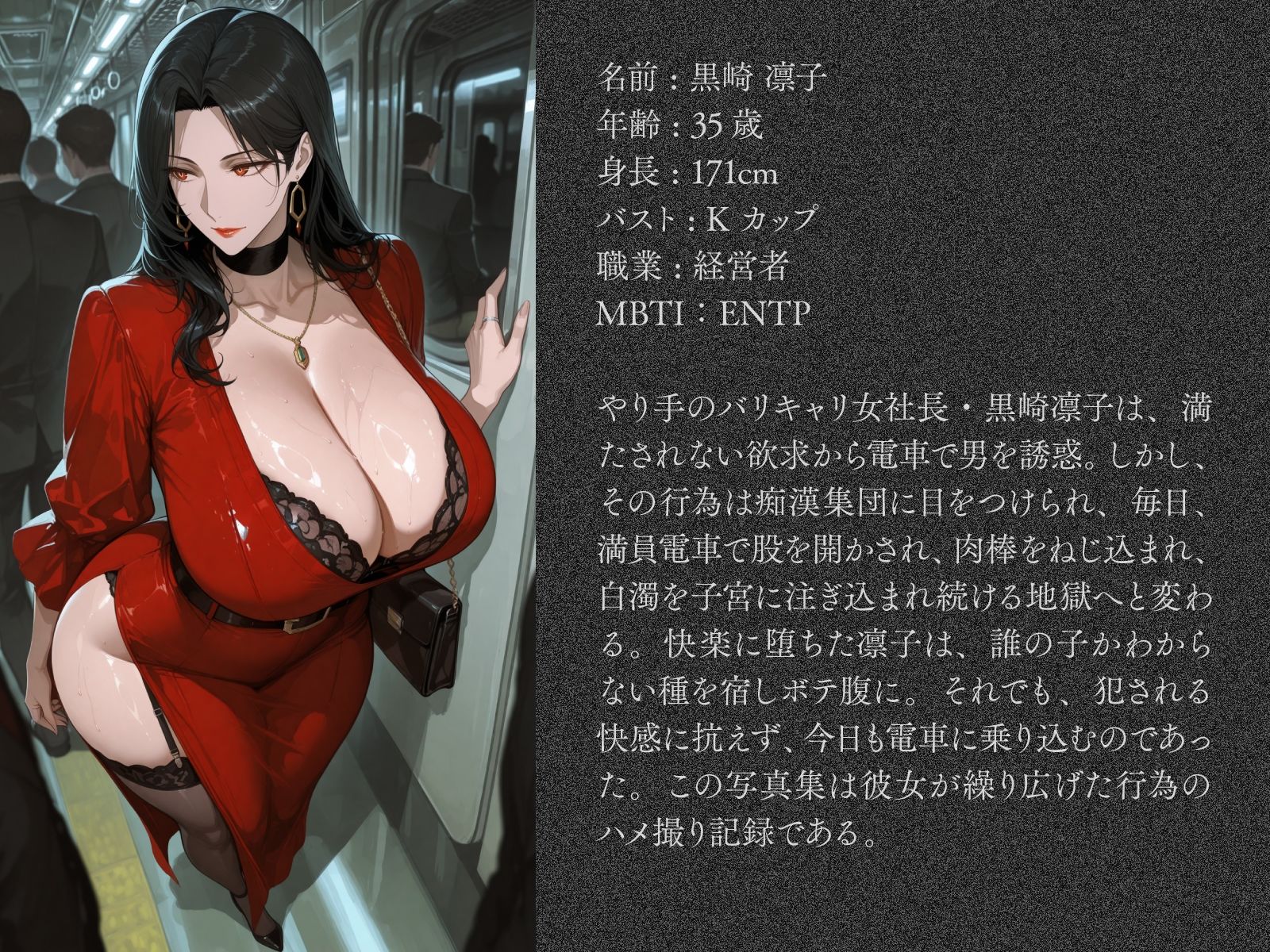 白濁通勤手当、子宮に支給。〜はみブラ爆乳女社長ボテ腹直通列車〜 - サンプル画像 10