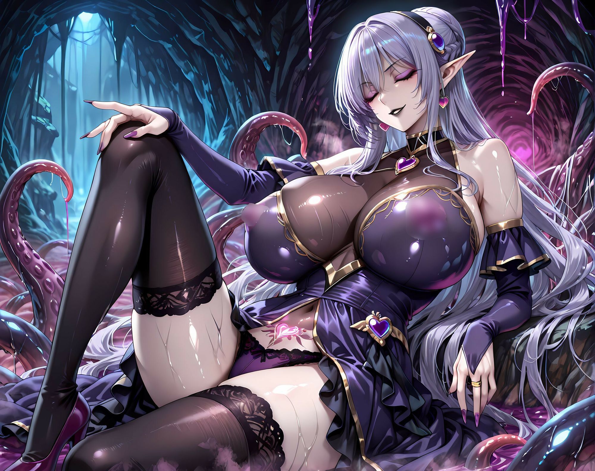 アメリア洗脳丸呑み悪堕ち〜サキュバス転生〜 - サンプル画像 9