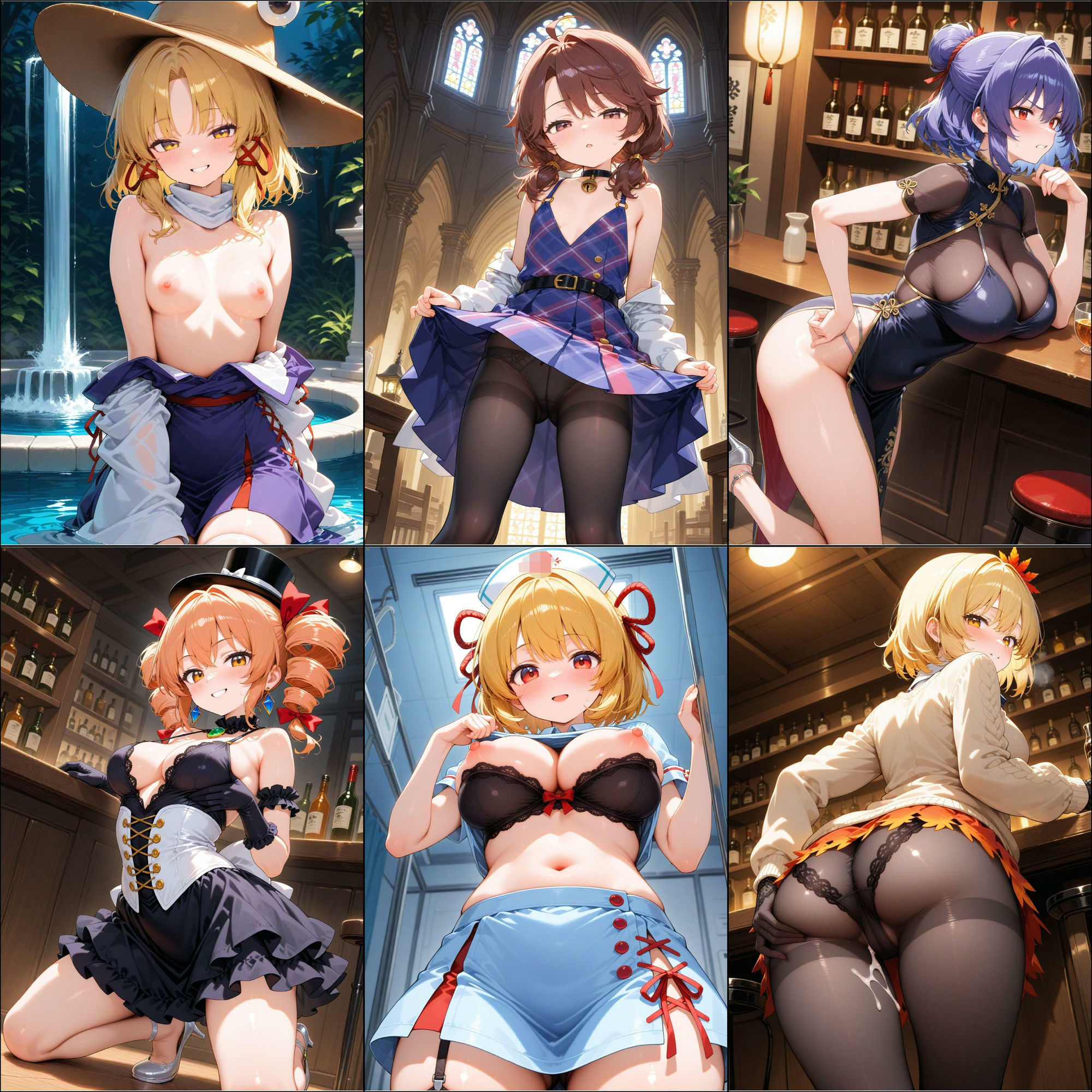 ノーモザイク！東方風神録キャラの誘惑2 - サンプル画像 2