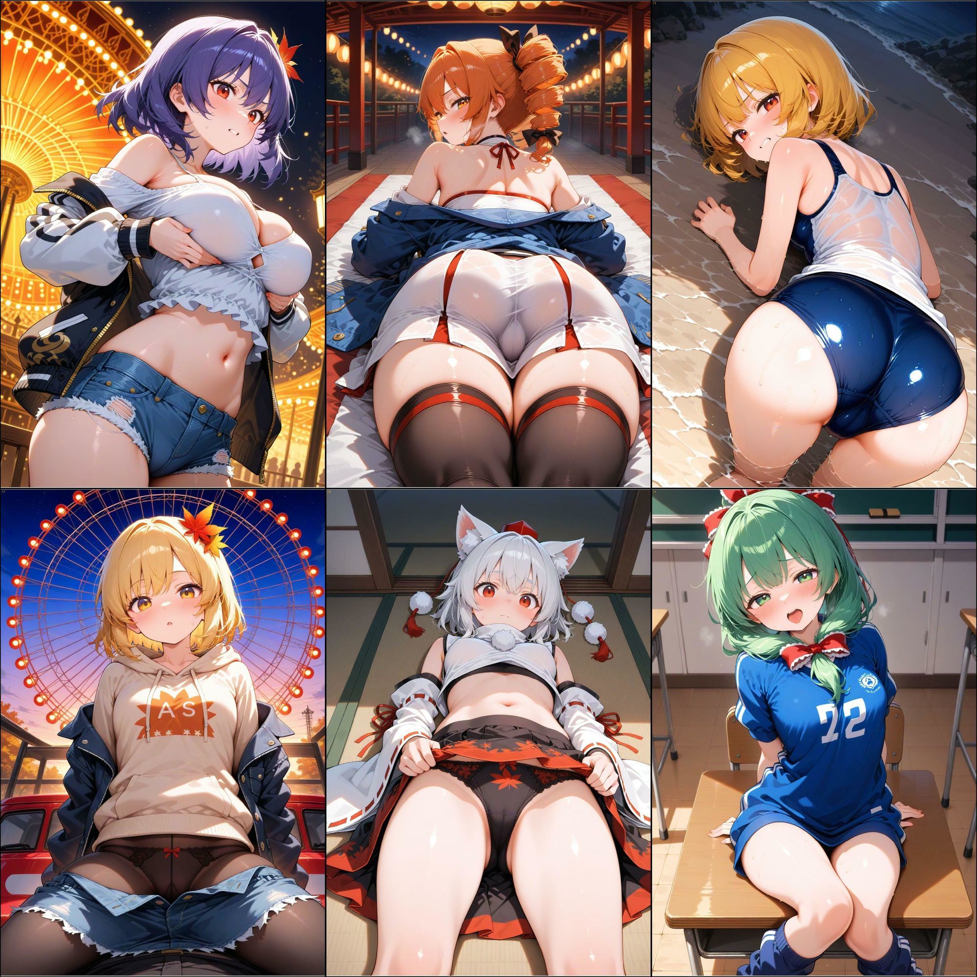 ノーモザイク！東方風神録キャラの誘惑2 - サンプル画像 4