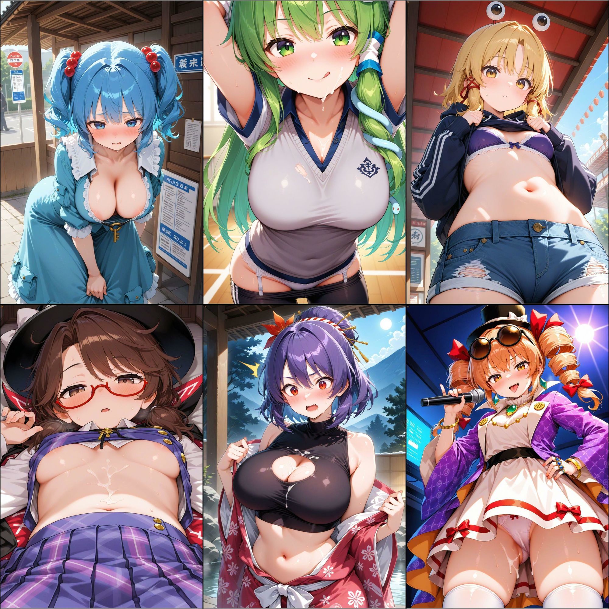 ノーモザイク！東方風神録キャラの誘惑2 - サンプル画像 5