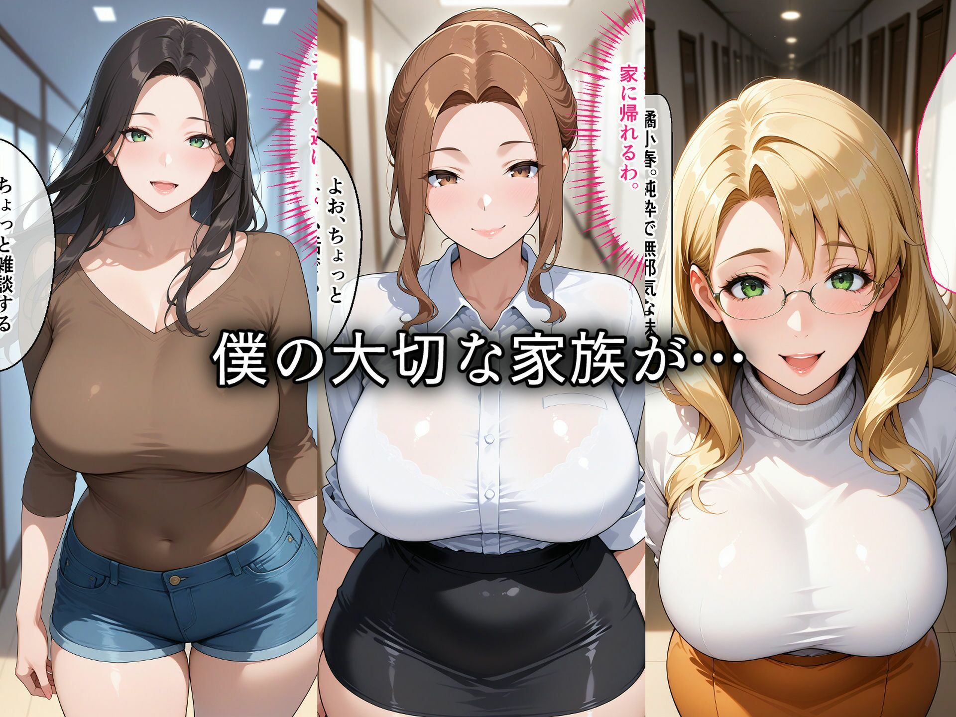 寝取られた橘さん家〜催〇アプリで種付け完了 - サンプル画像 1