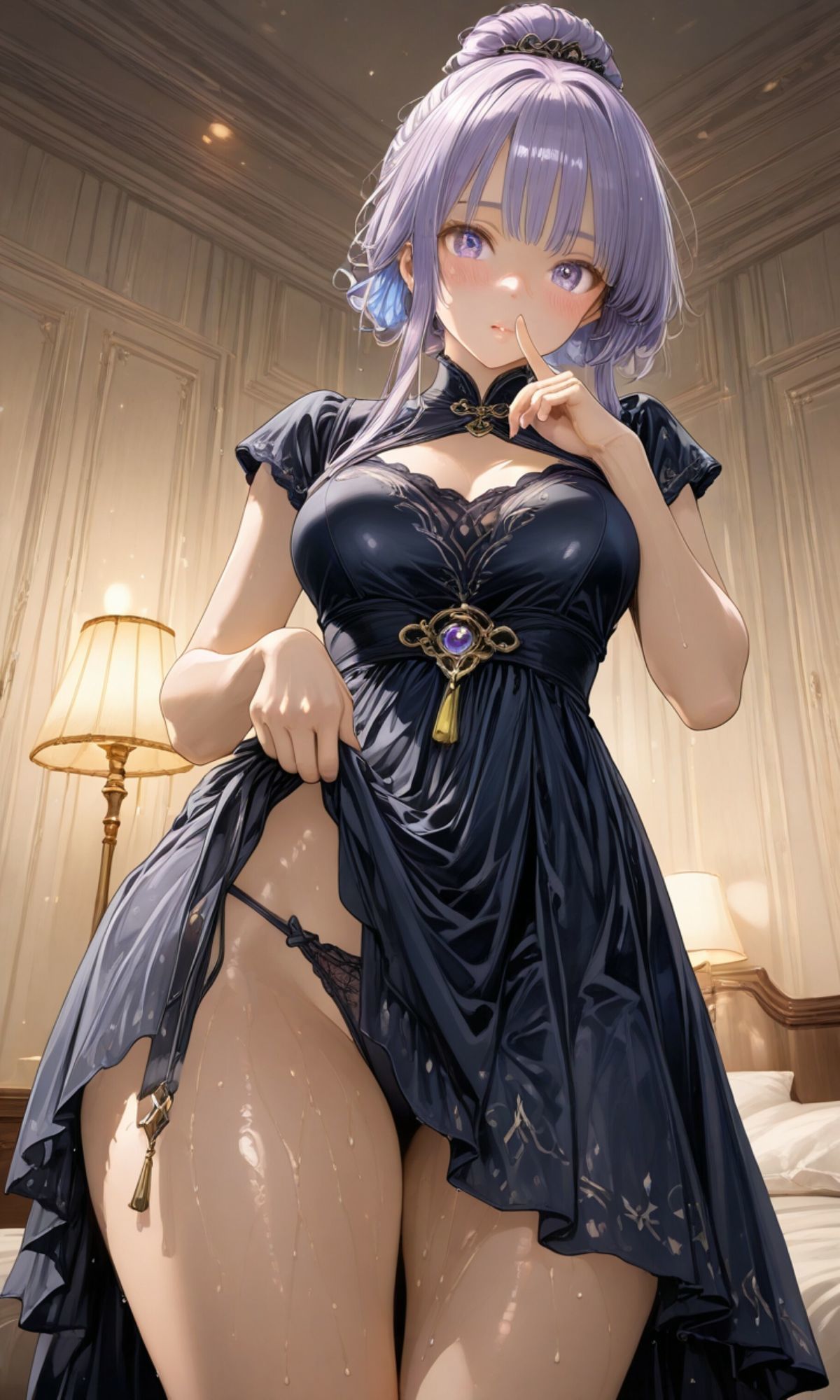 くすぶる紫静かに揺れる - サンプル画像 4