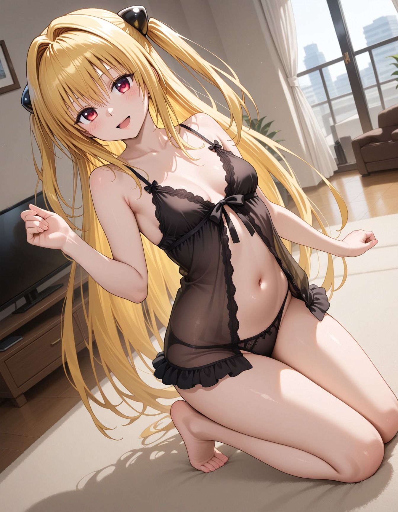 キモ男に襲われ犯●れた金髪少女 - サンプル画像 1