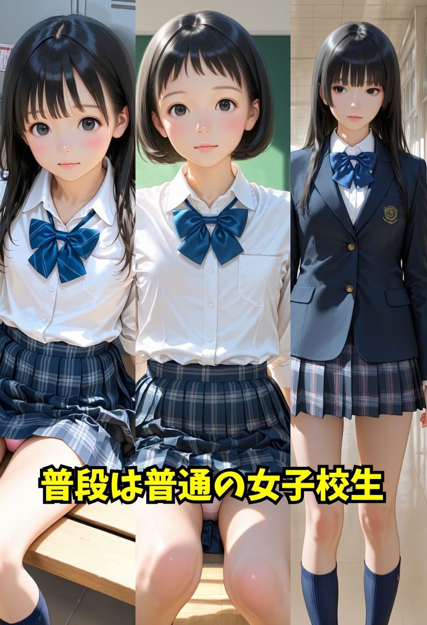 異常な性癖を持つ目隠し女子校生 - サンプル画像 1