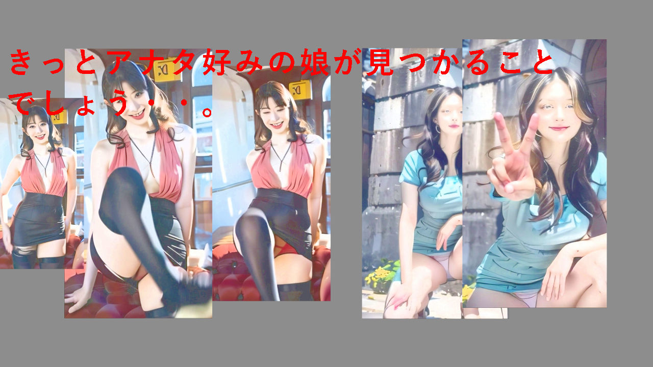 笑顔で・・パンツ丸見え！ - サンプル画像 2