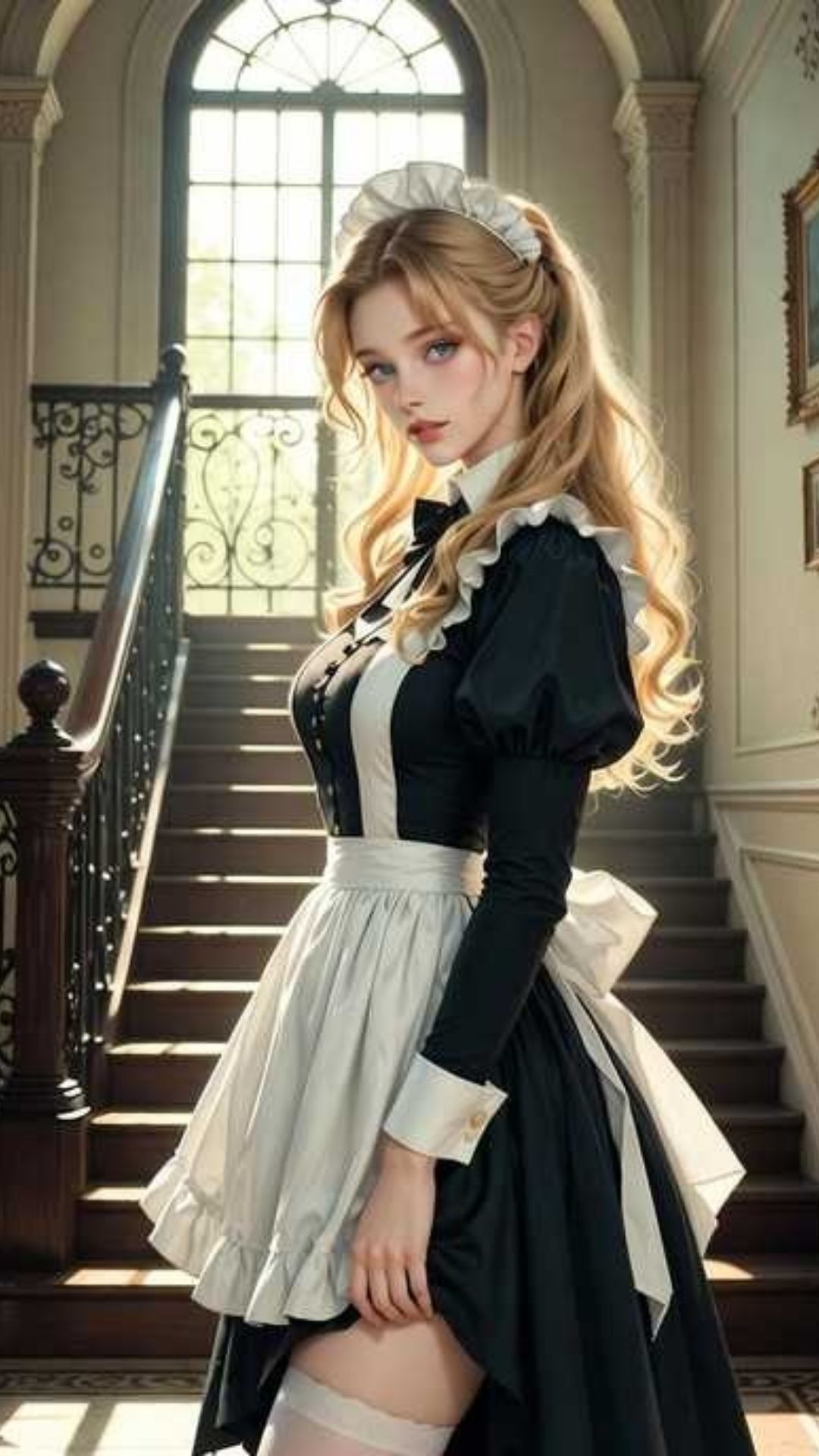 ショート動画集 金髪碧眼メイド脱ぎ脱ぎ揉み揉みいちゃレズ動画集（175本） - サンプル画像 5