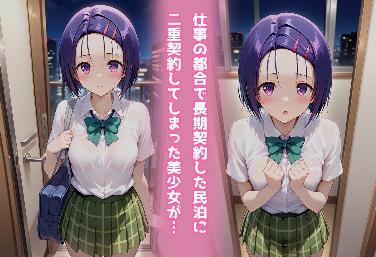 民泊トラブル！？…美少女と突然の強●ルームシェア性活 〜西●寺春菜編〜 - サンプル画像 1