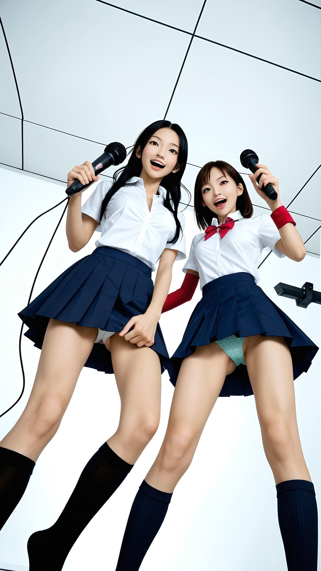 【動画】カラオケボックス パンチラ 1 〜渋谷系制服ルーズソックスギャル 編〜 - サンプル画像 8