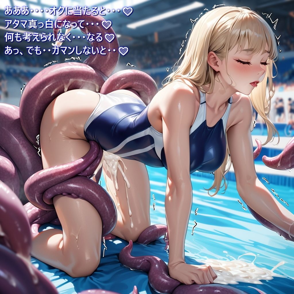 『触リンピック』全員18禁メダル【競泳水着編】 - サンプル画像 3