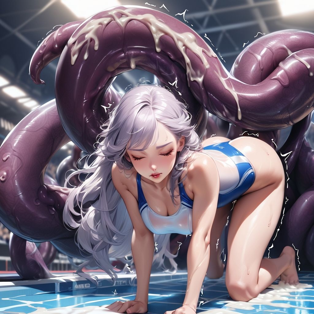 『触リンピック』全員18禁メダル【競泳水着編】 - サンプル画像 8