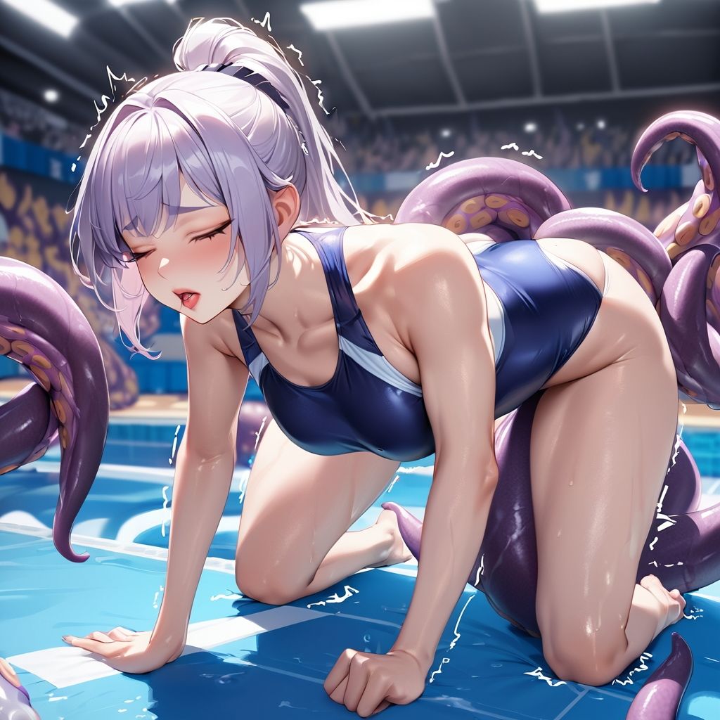 『触リンピック』全員18禁メダル【競泳水着編】 - サンプル画像 10