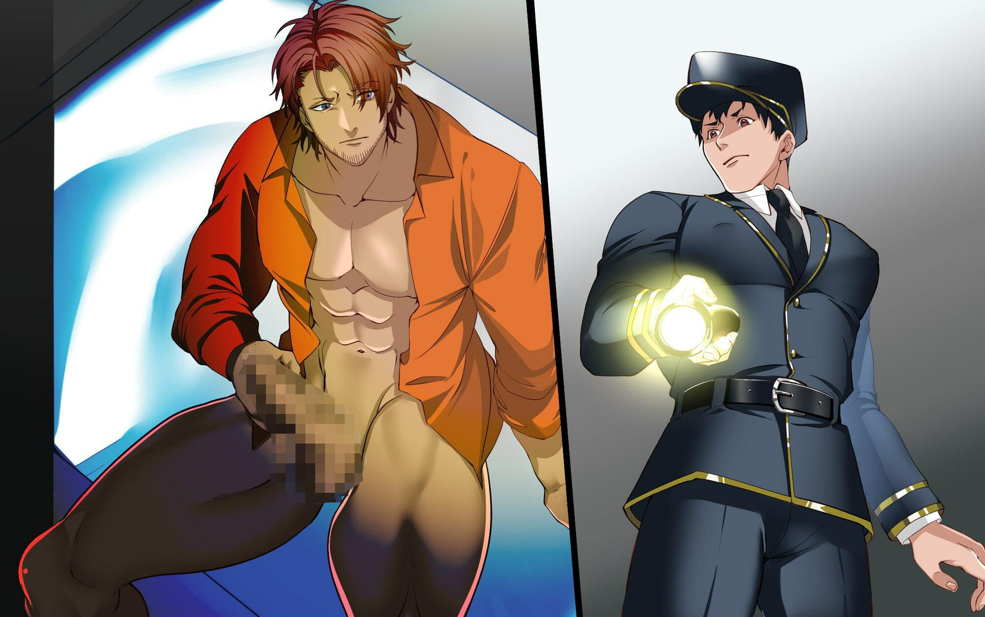 ガチムチ刑務所 ―囚人×看守のメス堕ちSEX獄中記― - サンプル画像 1