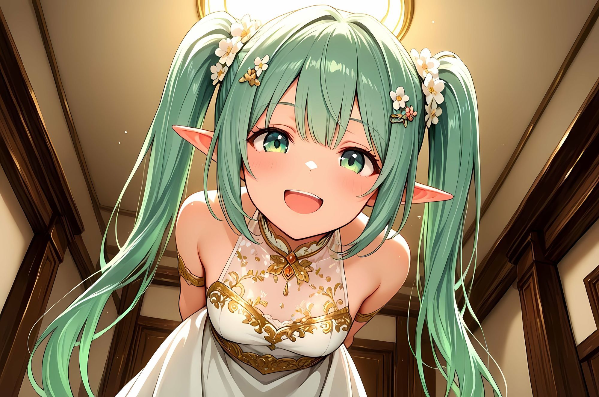 拾ったエルフがいつの間にか俺好みのエロ妻に成長していたお話 Part5 おうちエッチ編 - サンプル画像 1