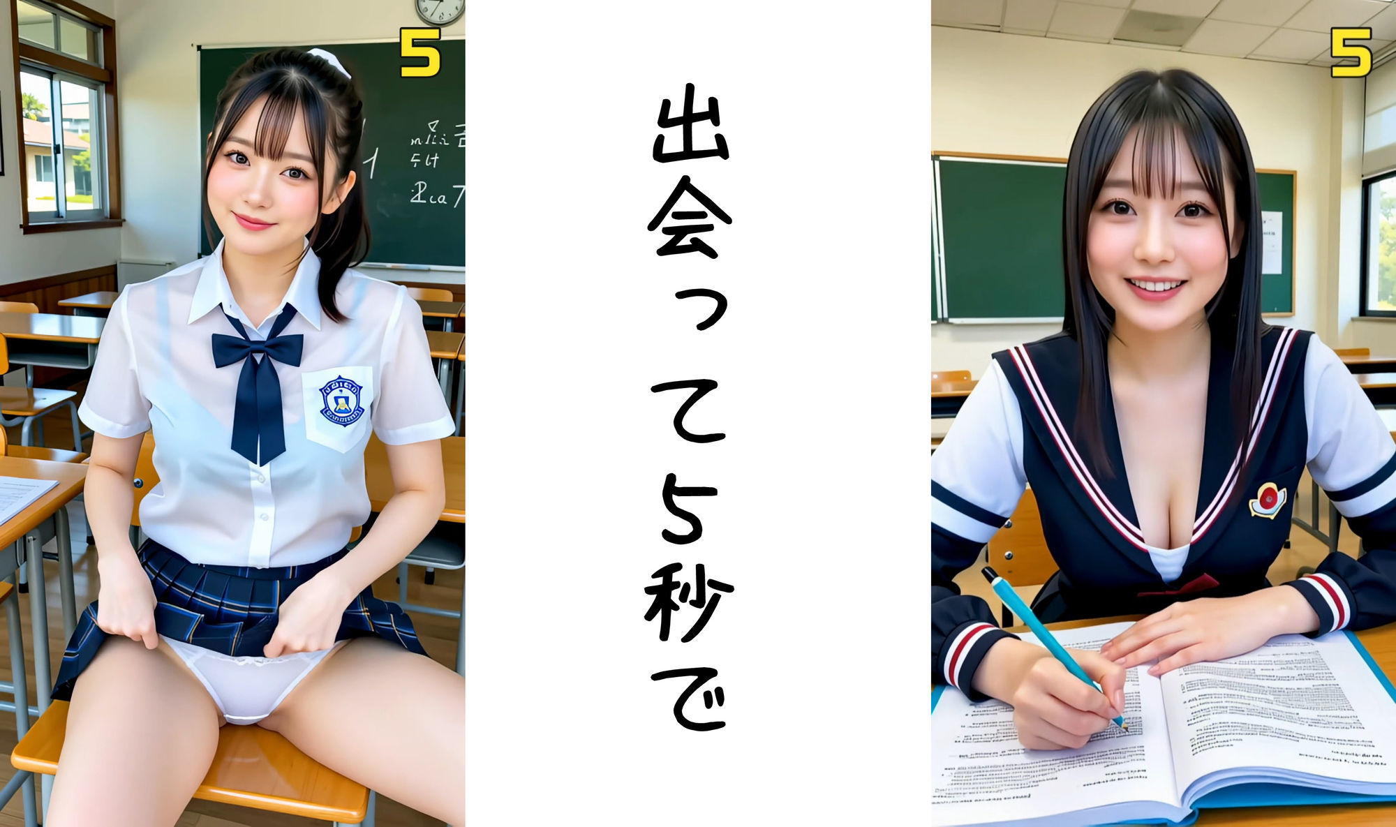 出会って5秒でAI合体 114連発【動画】 即ハメ中出し顔射 - サンプル画像 2