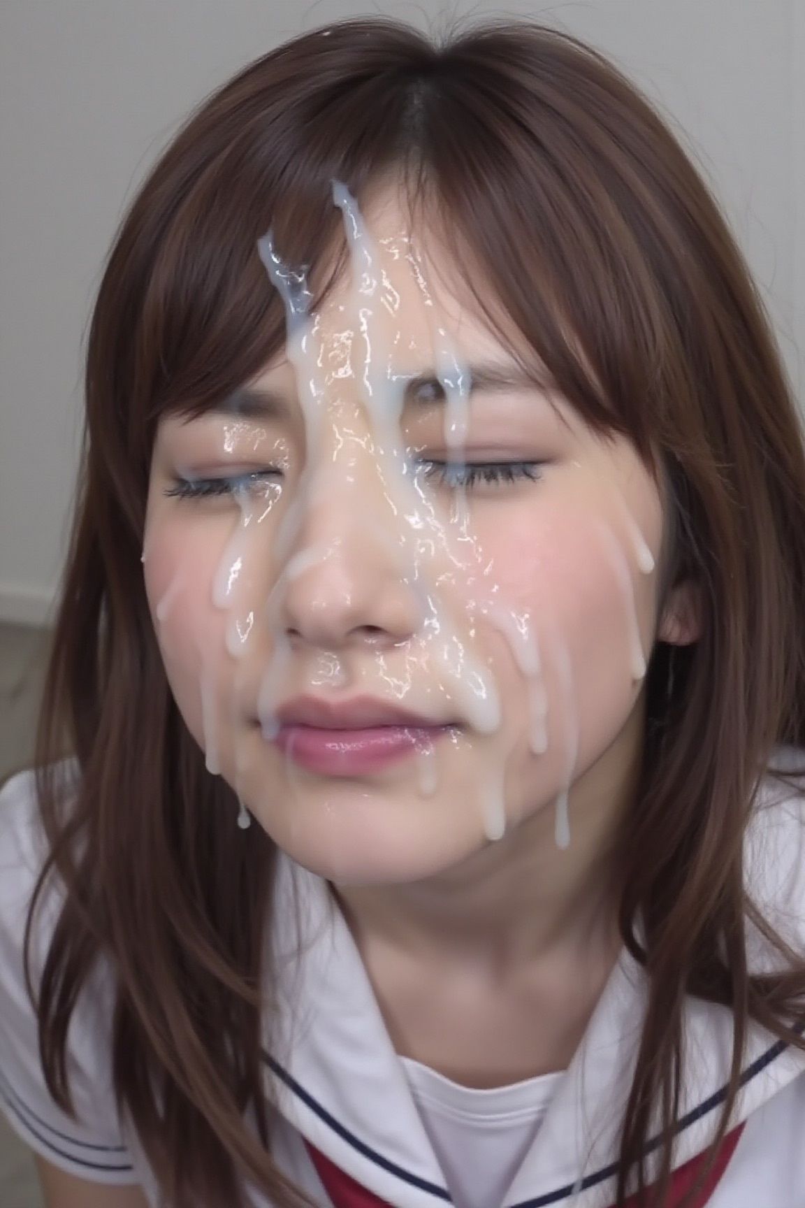 可愛いJKの顔面にひたすらザーメンぶっかけ！7 - サンプル画像 3