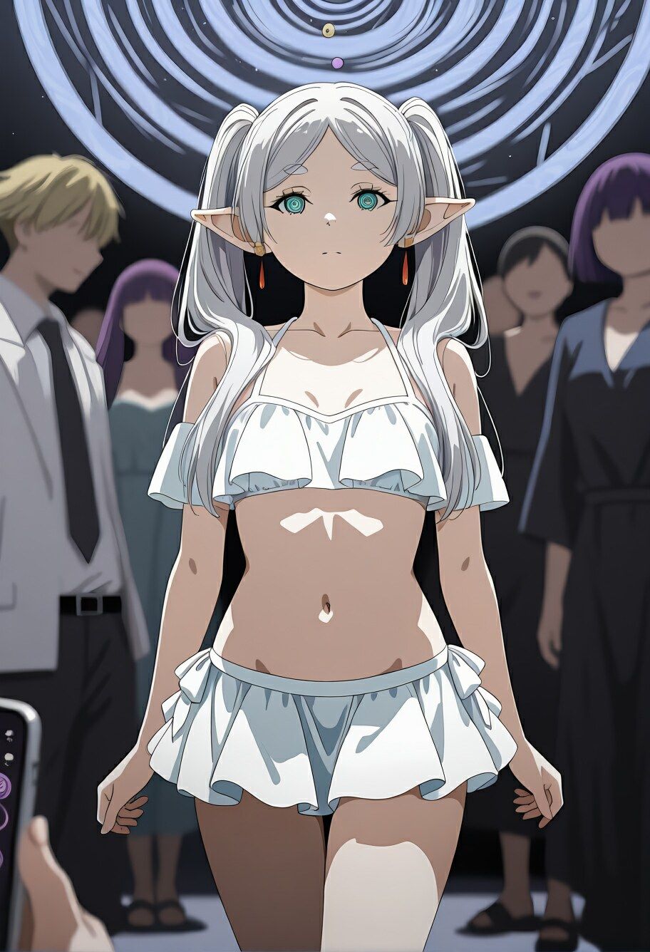 白髪魔女、催●ビーチで千年を孕み溶かす完全凌●録 - サンプル画像 4