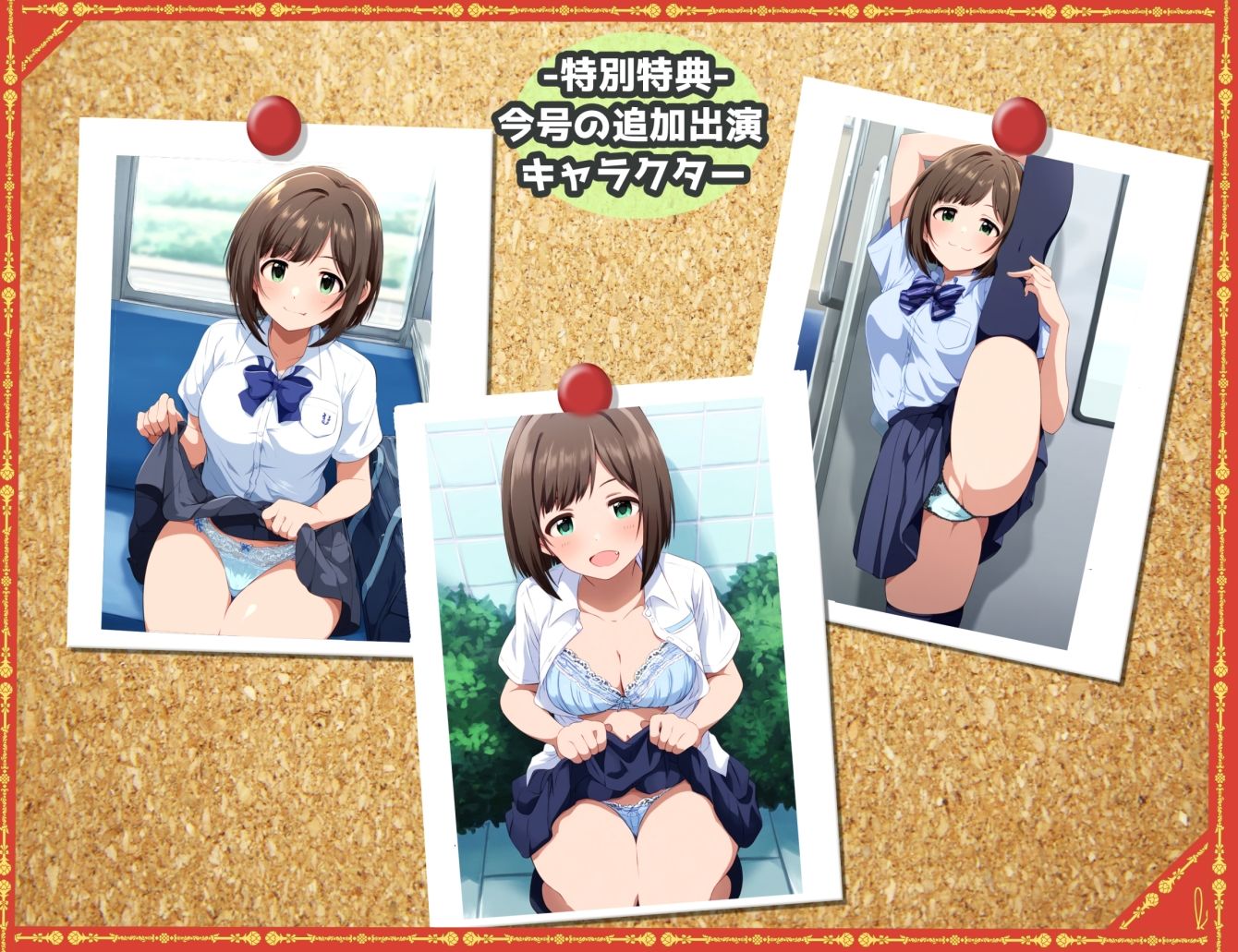 露出＆下着見せつけフェチ特化 2010年代アニメ作画特集 下着を見せつけるアイドルたち -その3-  500枚を撮影- - サンプル画像 5