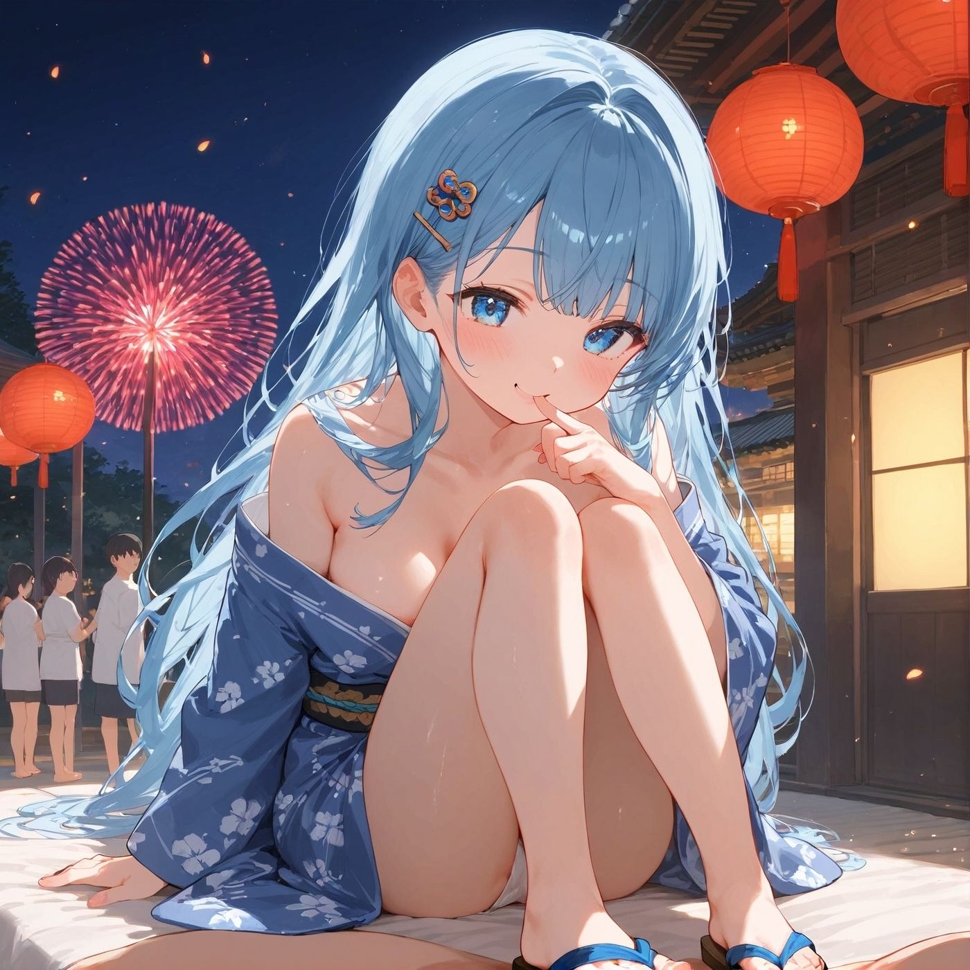 浴衣、、、どう？【浴衣美少女九の厳選CG270枚収録】 - サンプル画像 2