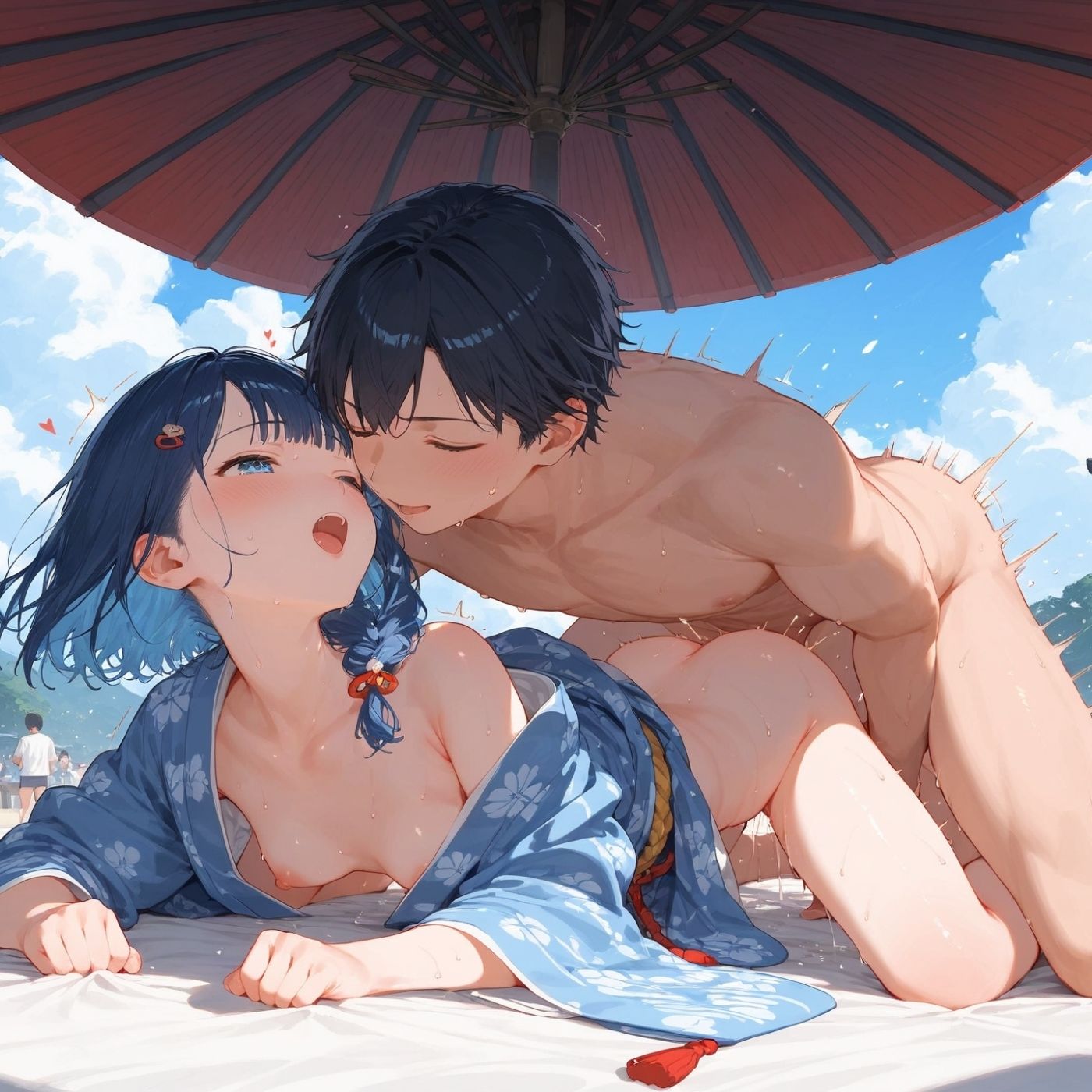 浴衣、、、どう？【浴衣美少女九の厳選CG270枚収録】 - サンプル画像 3