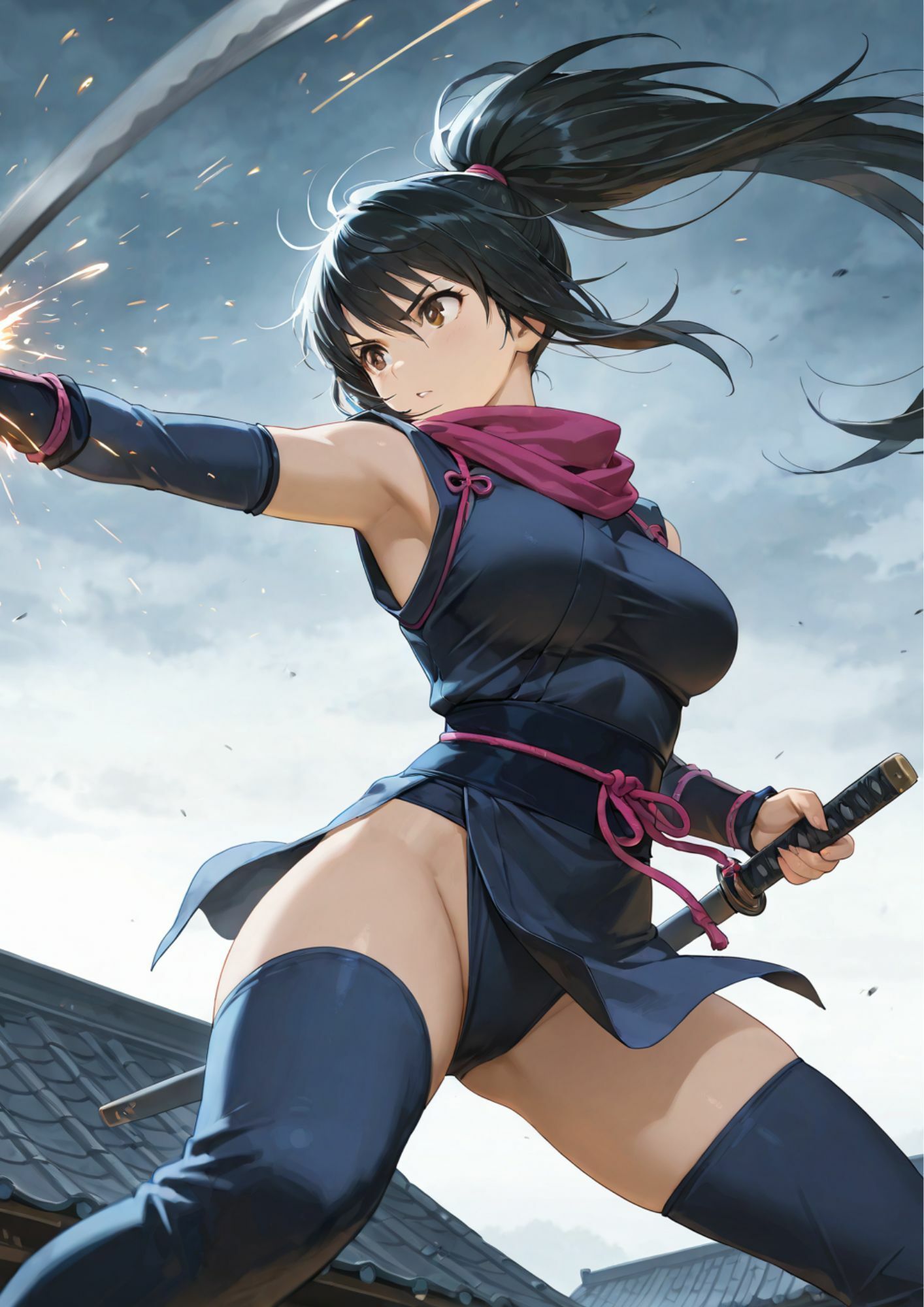 忍び堕ちカエデ5  三角木馬拷問 - サンプル画像 3