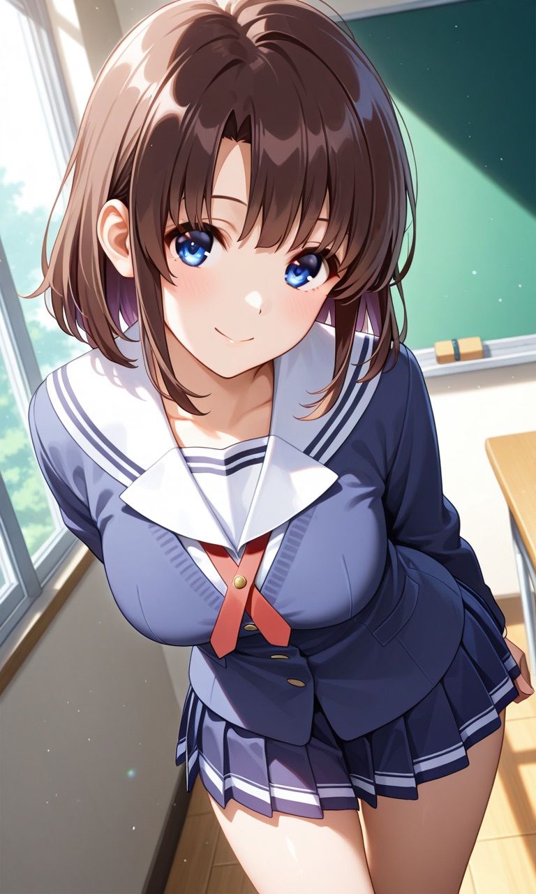 加◯恵の制服や半脱ぎやオールヌードやセ◯クスや束縛やフェ◯チオなどの叡智なイラストコレクション - サンプル画像 5