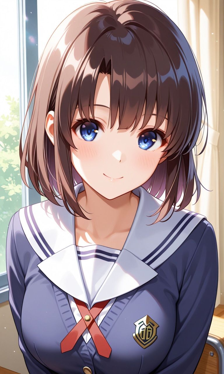 加◯恵の制服や半脱ぎやオールヌードやセ◯クスや束縛やフェ◯チオなどの叡智なイラストコレクション - サンプル画像 7