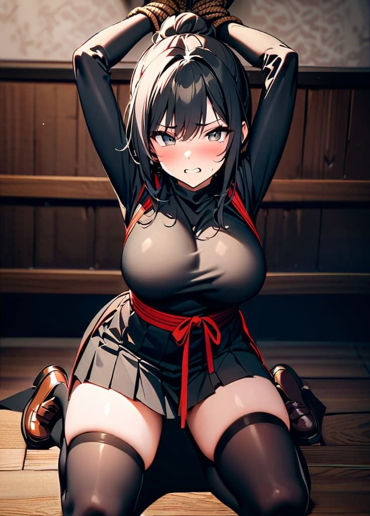 敵組織に捕まったエリート忍者 - サンプル画像 1