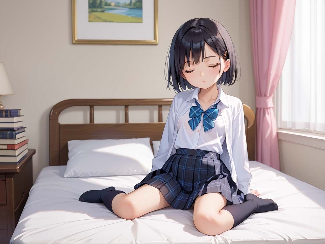 プチプチJ◯ちゃん〜身近な変態男たちにNTRされ大量中◯しされる…〜 - サンプル画像 4