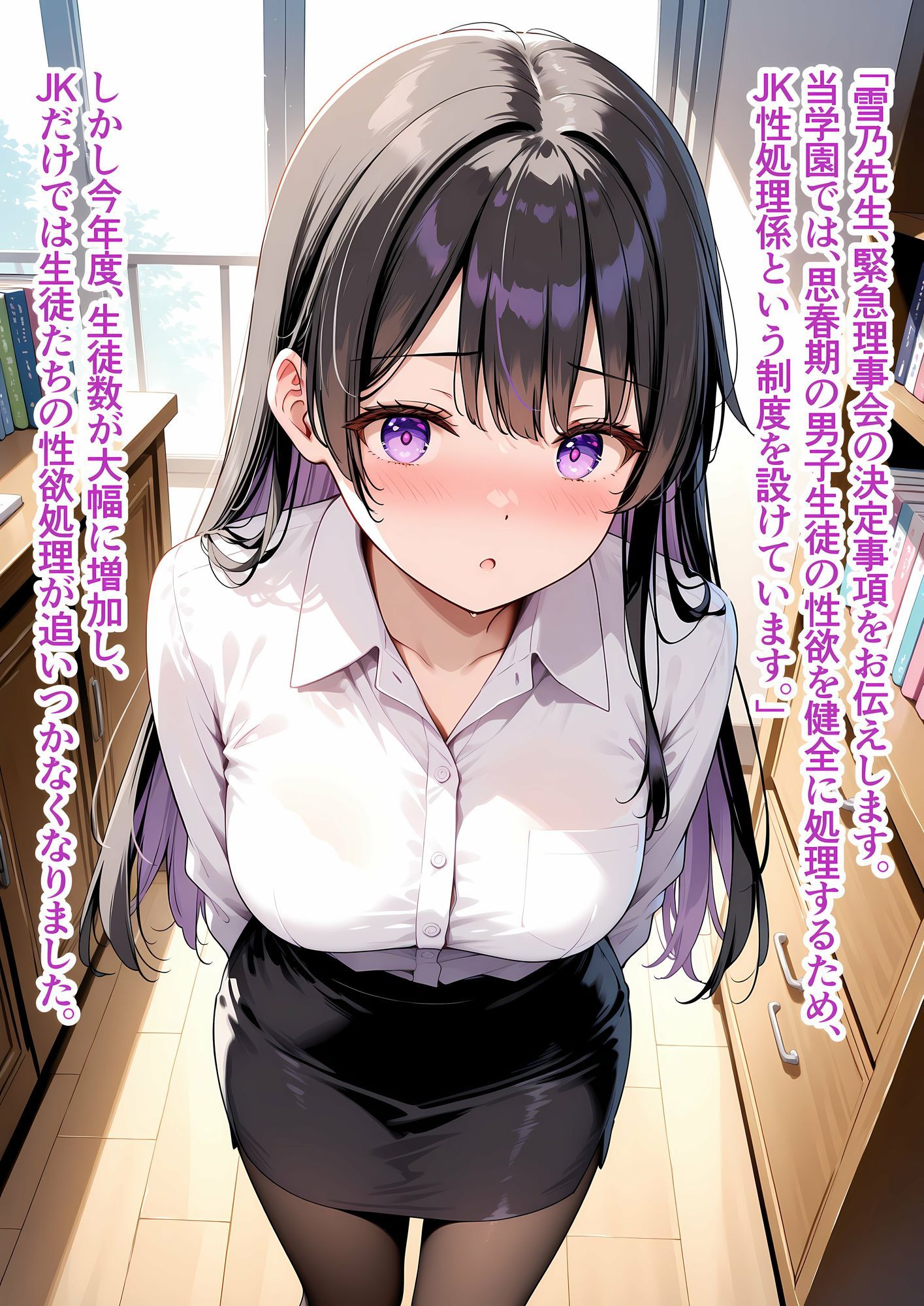 性処理学園〜雪乃編〜清楚な新人教師をハメまくったら涙目イキ狂い淫乱教師になった話 - サンプル画像 2