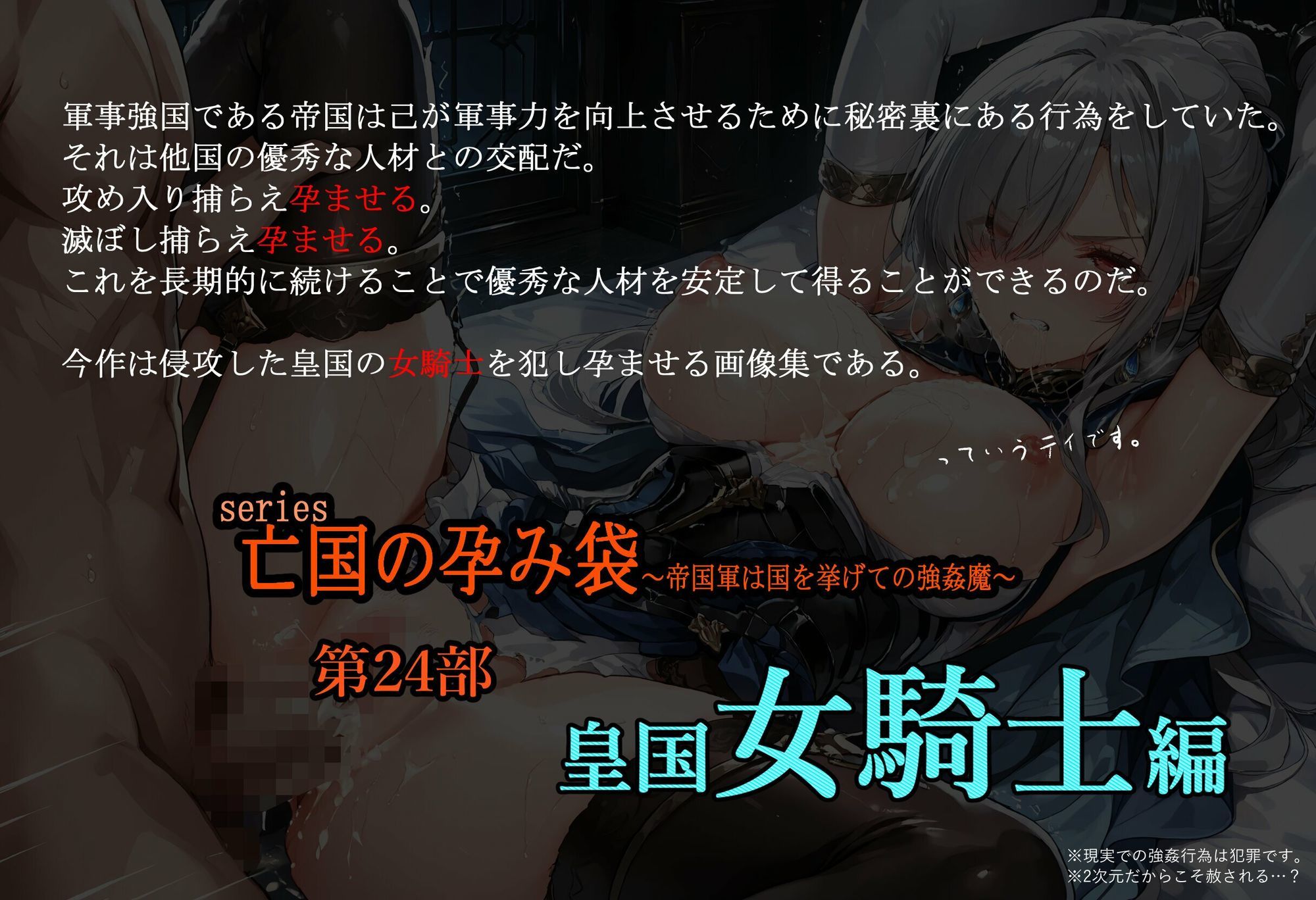 亡国の孕み袋  帝国軍は国を挙げての強●魔  第24部   皇国 女騎士編 - サンプル画像 1