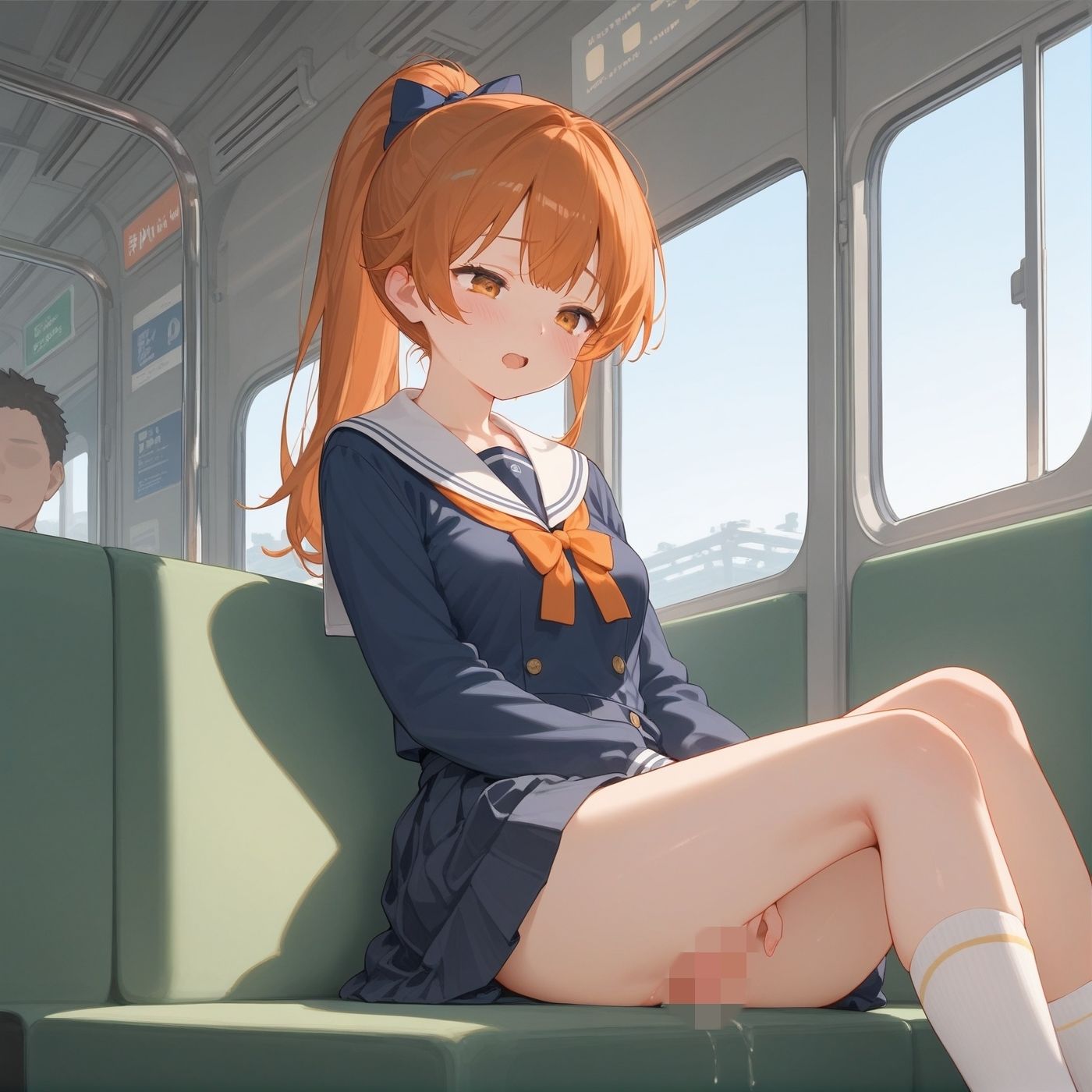 ビッチ用レ●プ車両！乗ったら終点まで乗り継ぎまくってください10【制服美少女の厳選CG500枚収録】 - サンプル画像 5