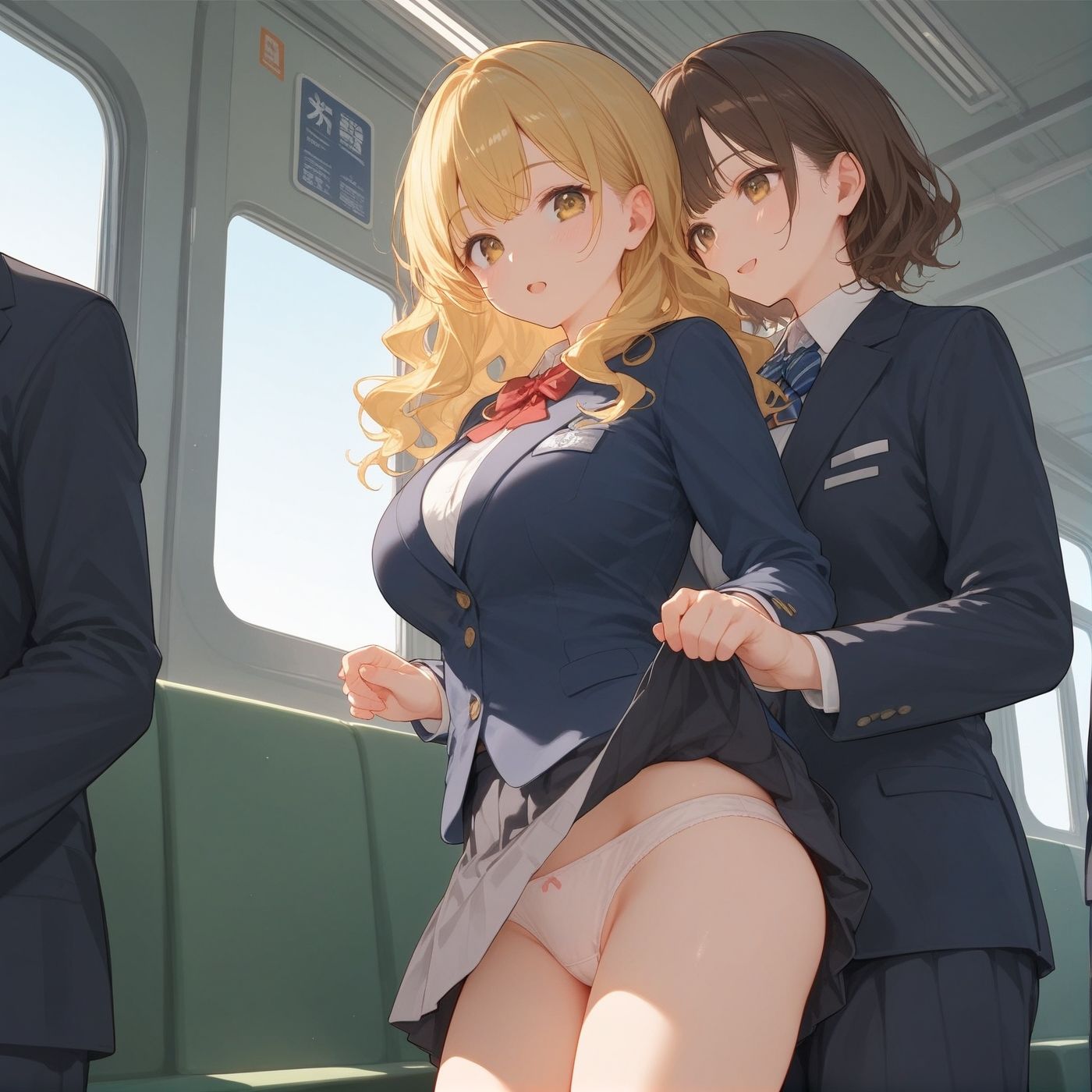 ビッチ用レ●プ車両！乗ったら終点まで乗り継ぎまくってください10【制服美少女の厳選CG500枚収録】 - サンプル画像 8