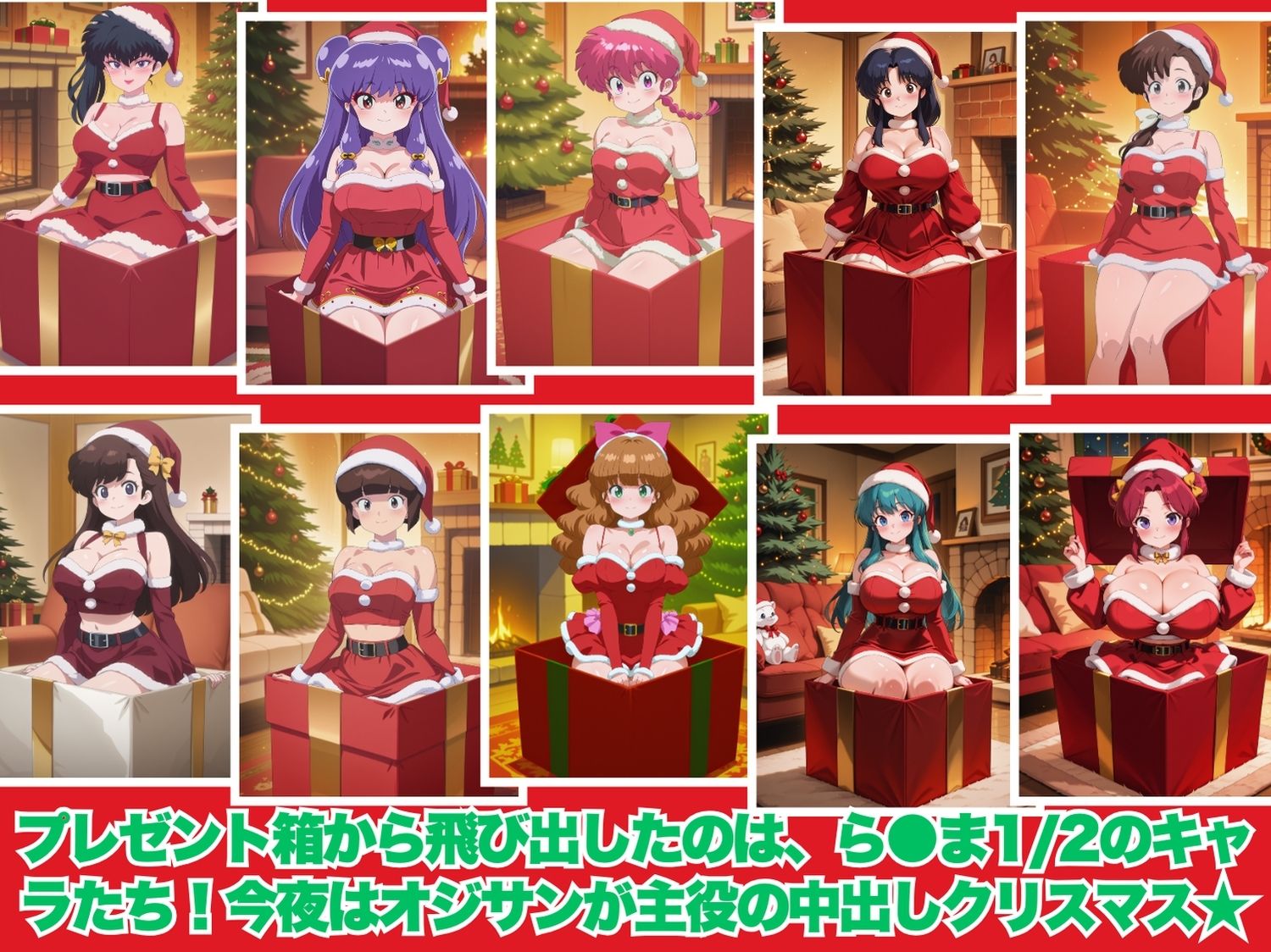 らん◯、今夜はオジサンの嫁なる！〜中出しクリスマス大騒ぎ〜 - サンプル画像 1