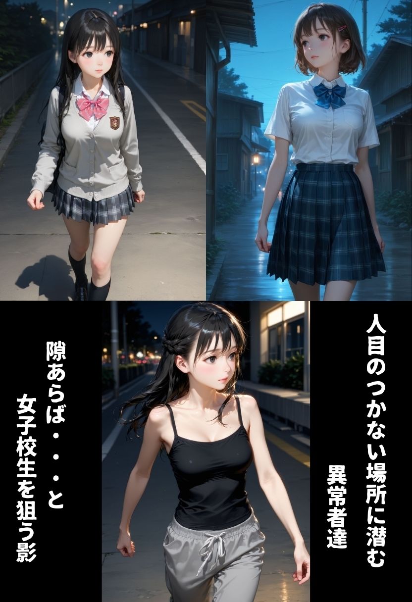 汚い部屋に引き込まれる女子校生 - サンプル画像 1