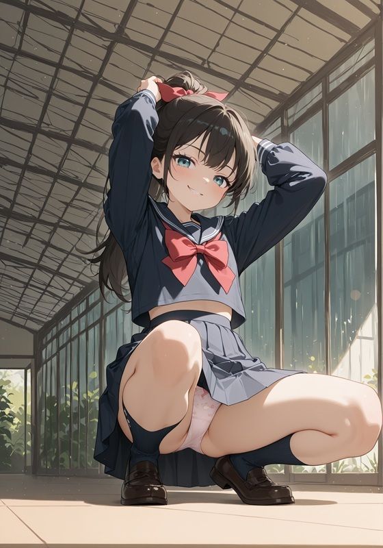 スカートの中にはパンツがあったりなかったり - サンプル画像 2