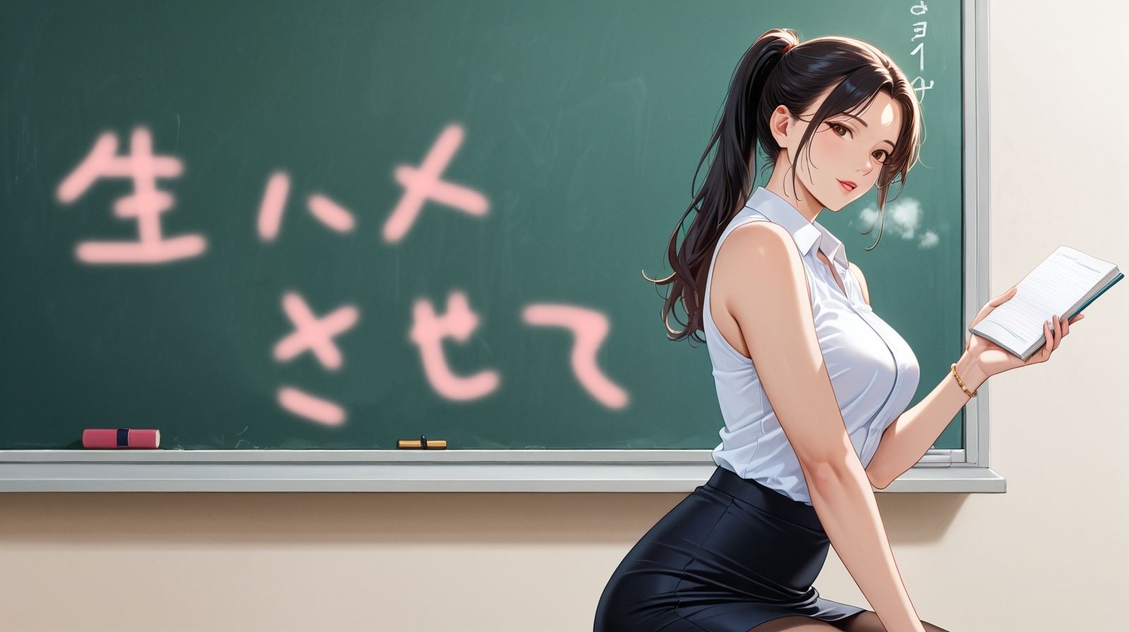 残業手当の巨乳秘書と生ハメ - サンプル画像 10