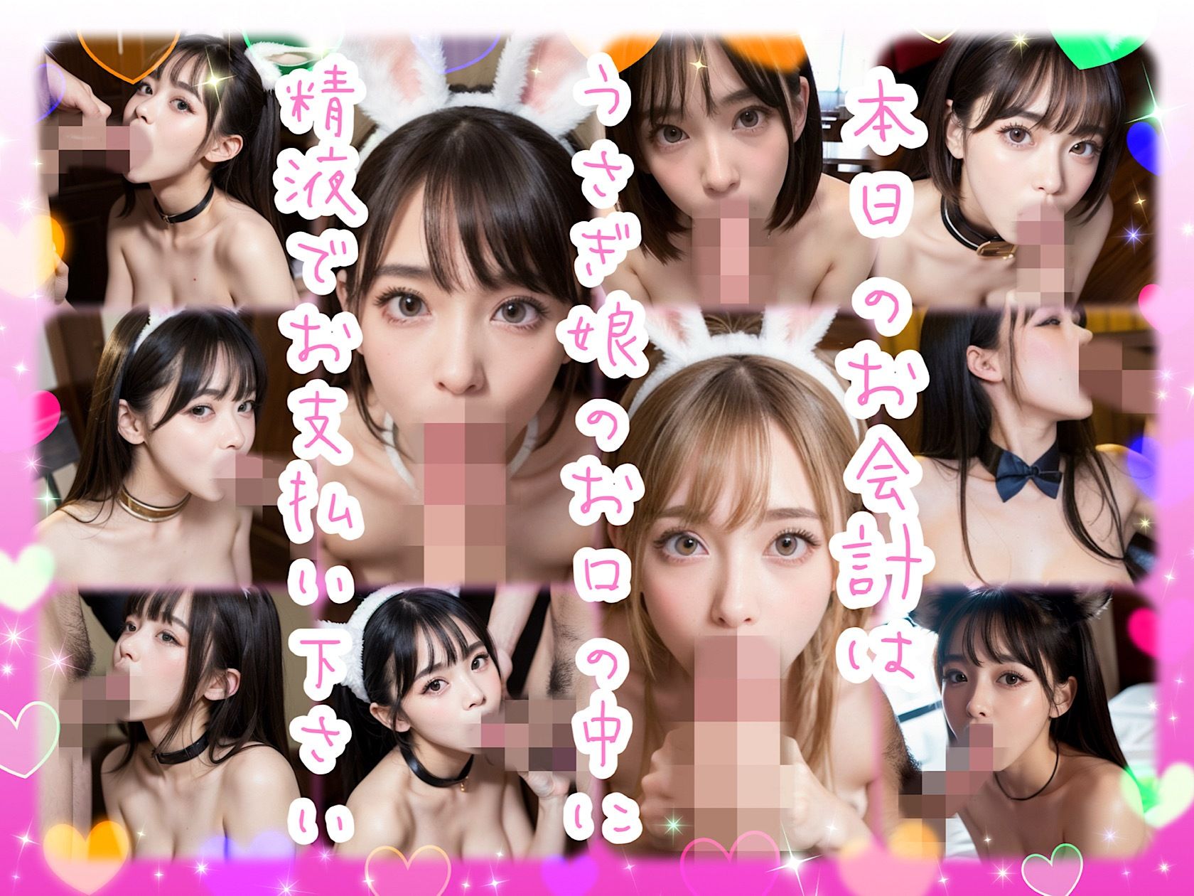 『星恋ヶ丘女学院』裏文化祭1年3組秘密のうさぎ娘喫茶店〜飼い主様本日はどのおま◯こをご注文ですか？〜 - サンプル画像 6