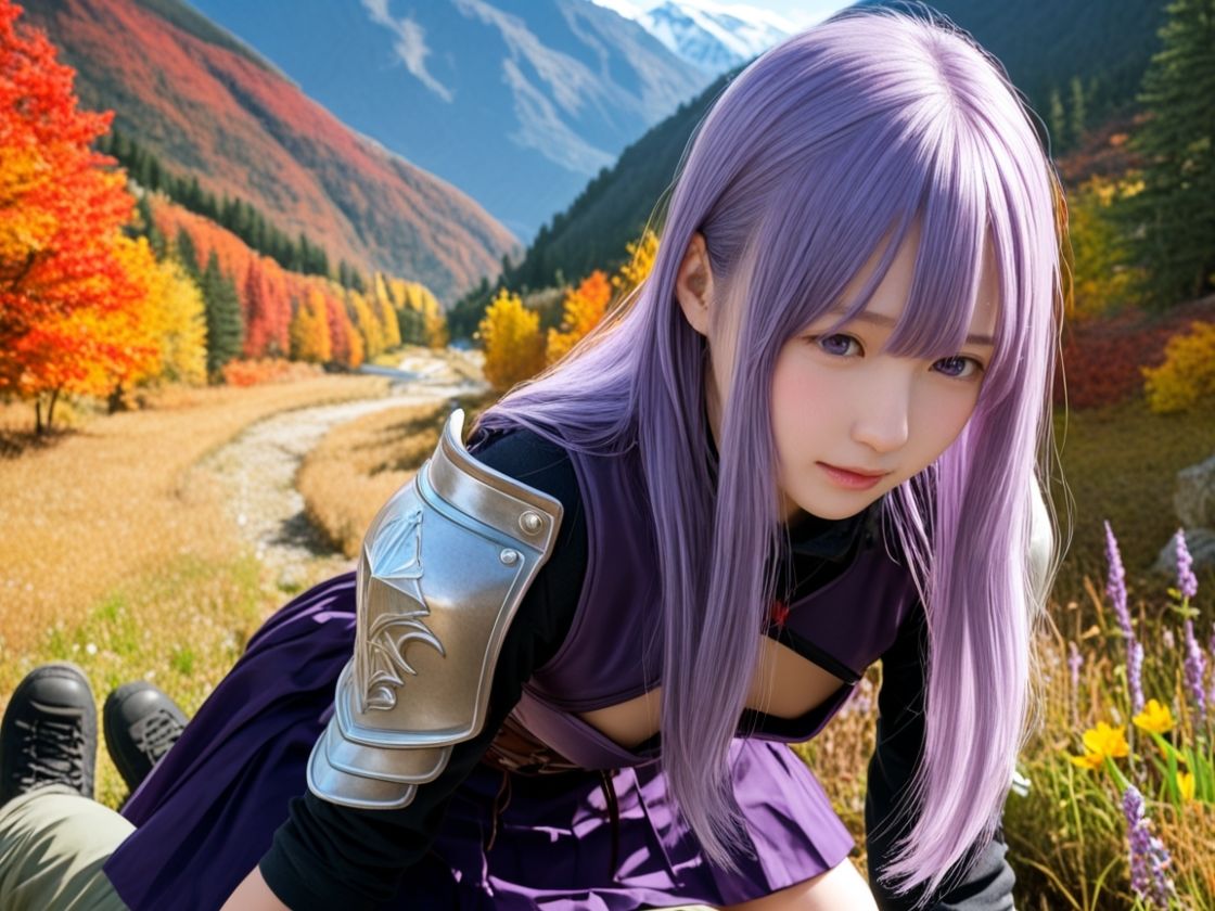 コスプレ美少女とのオフパコ流出動画集！  〜紅葉の中で生ハメ体験！〜 - サンプル画像 1