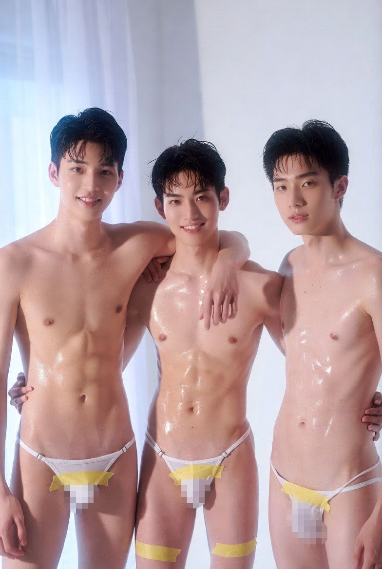 AI男子写真集ぬるぬる男子 - サンプル画像 4