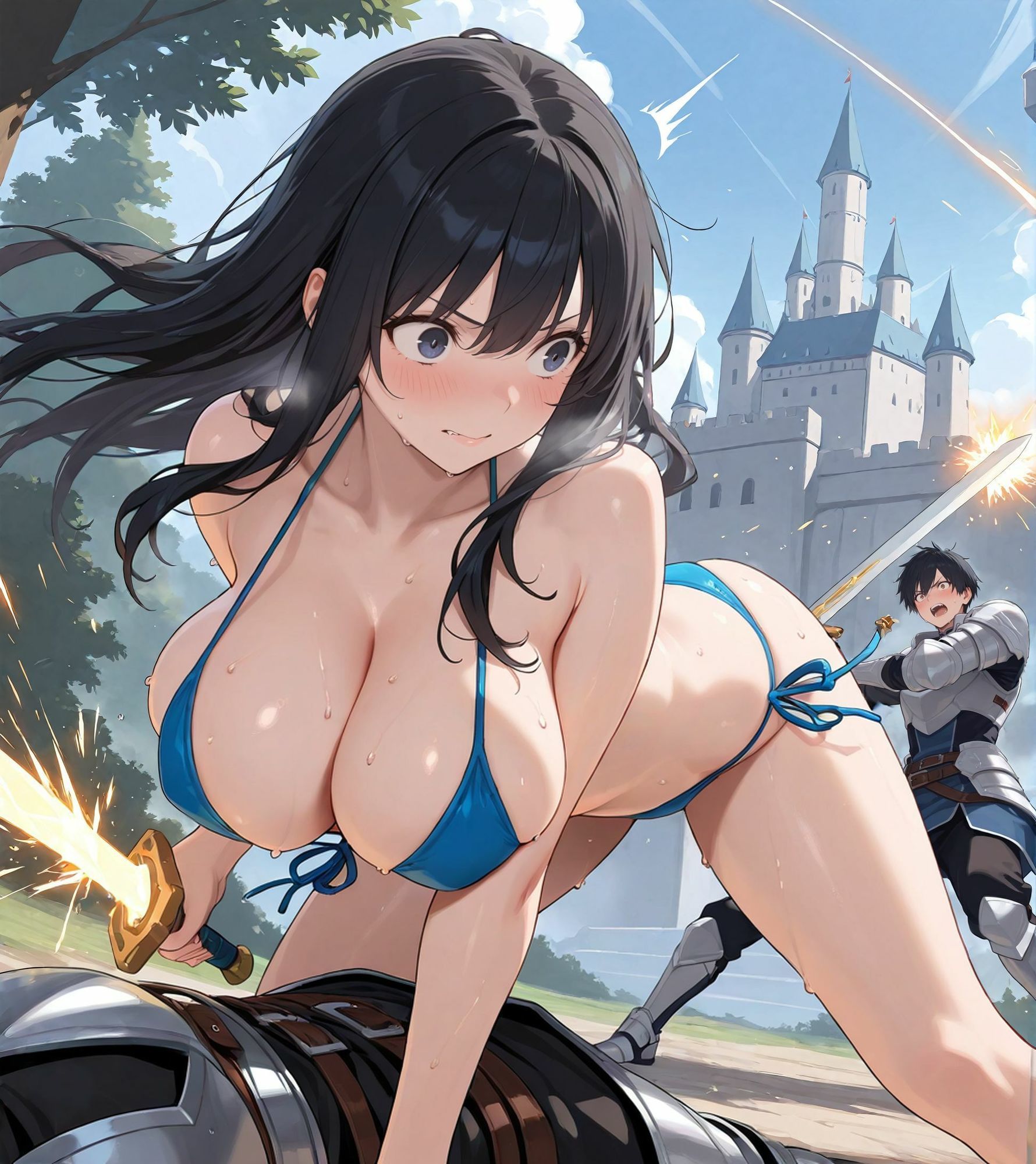 ビキニアーマー騎士ちゃん - サンプル画像 3