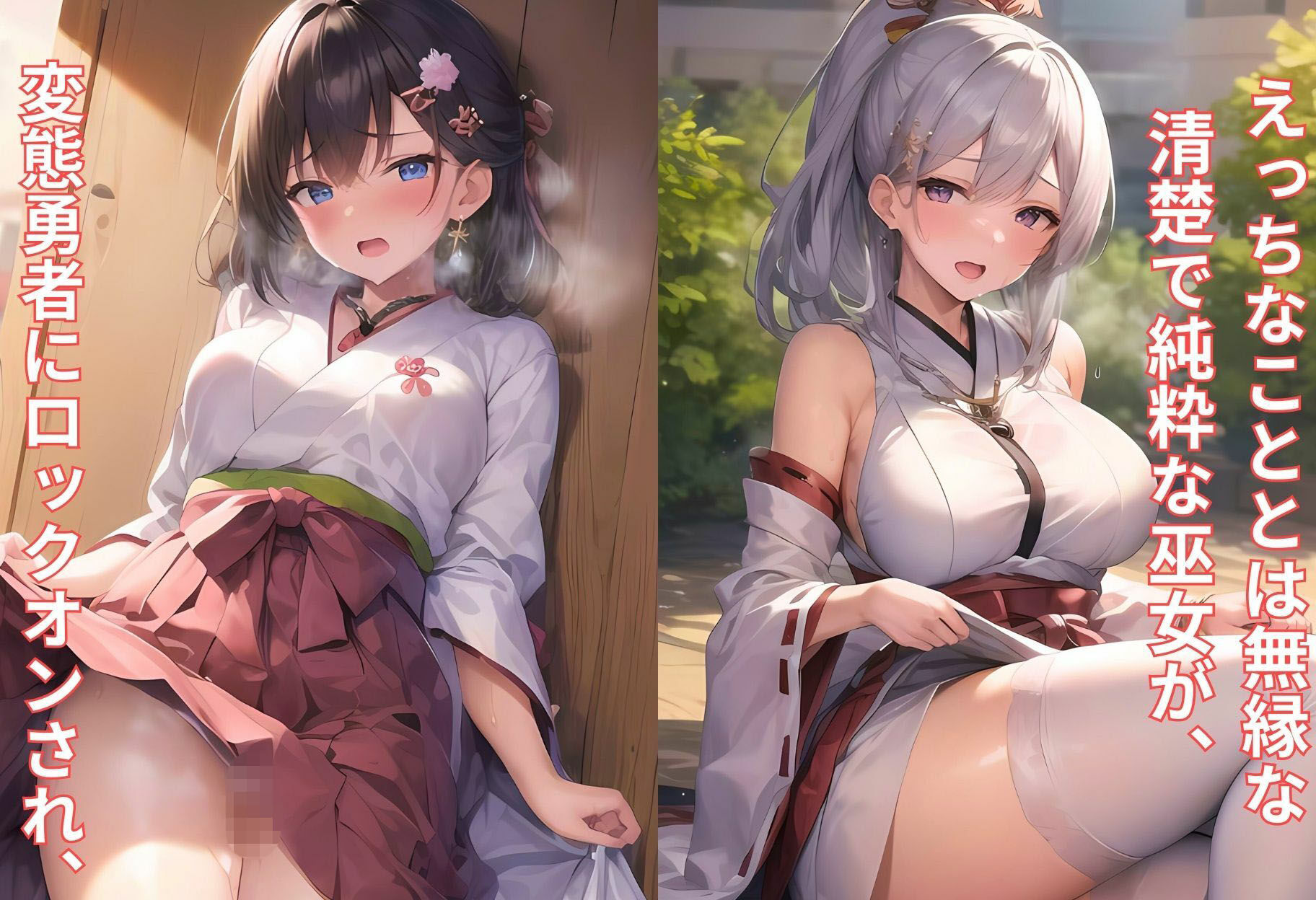 神聖な巫女がチン棒に服従した件【総集編】 - サンプル画像 1