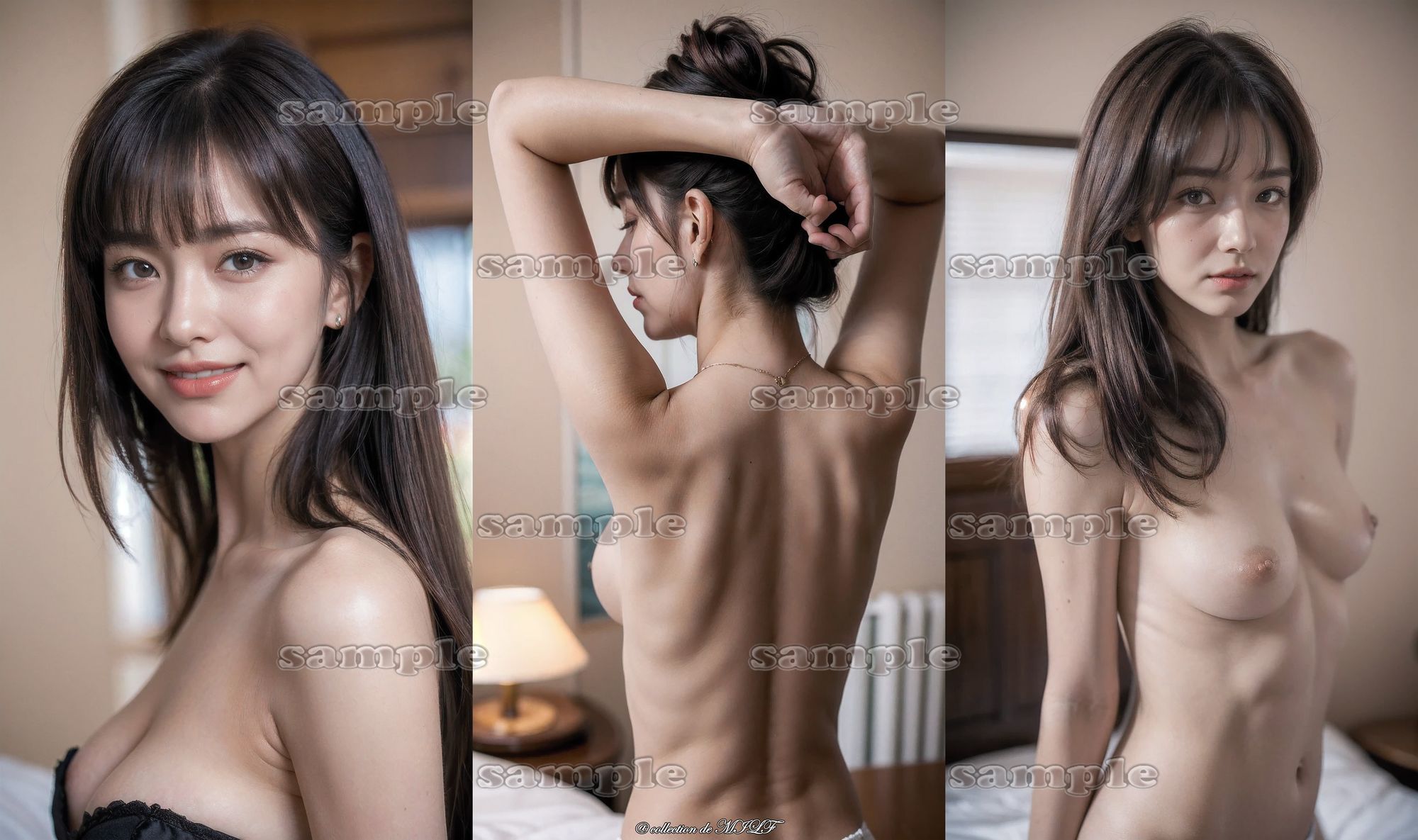 【AIグラビア】熟女のセクシー『うなじ』コレクション 第二弾（69人のうなじ） - サンプル画像 1