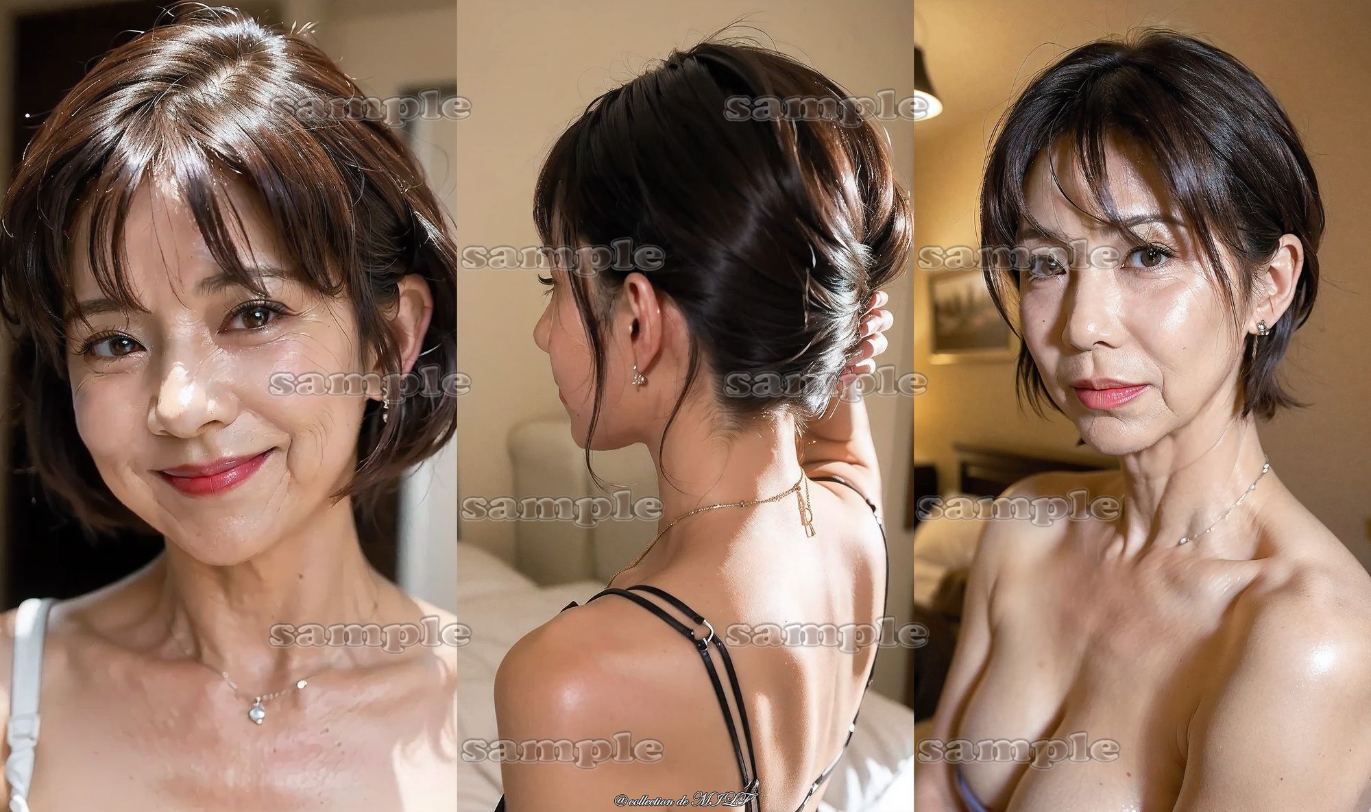 【AIグラビア】熟女のセクシー『うなじ』コレクション 第二弾（69人のうなじ） - サンプル画像 2