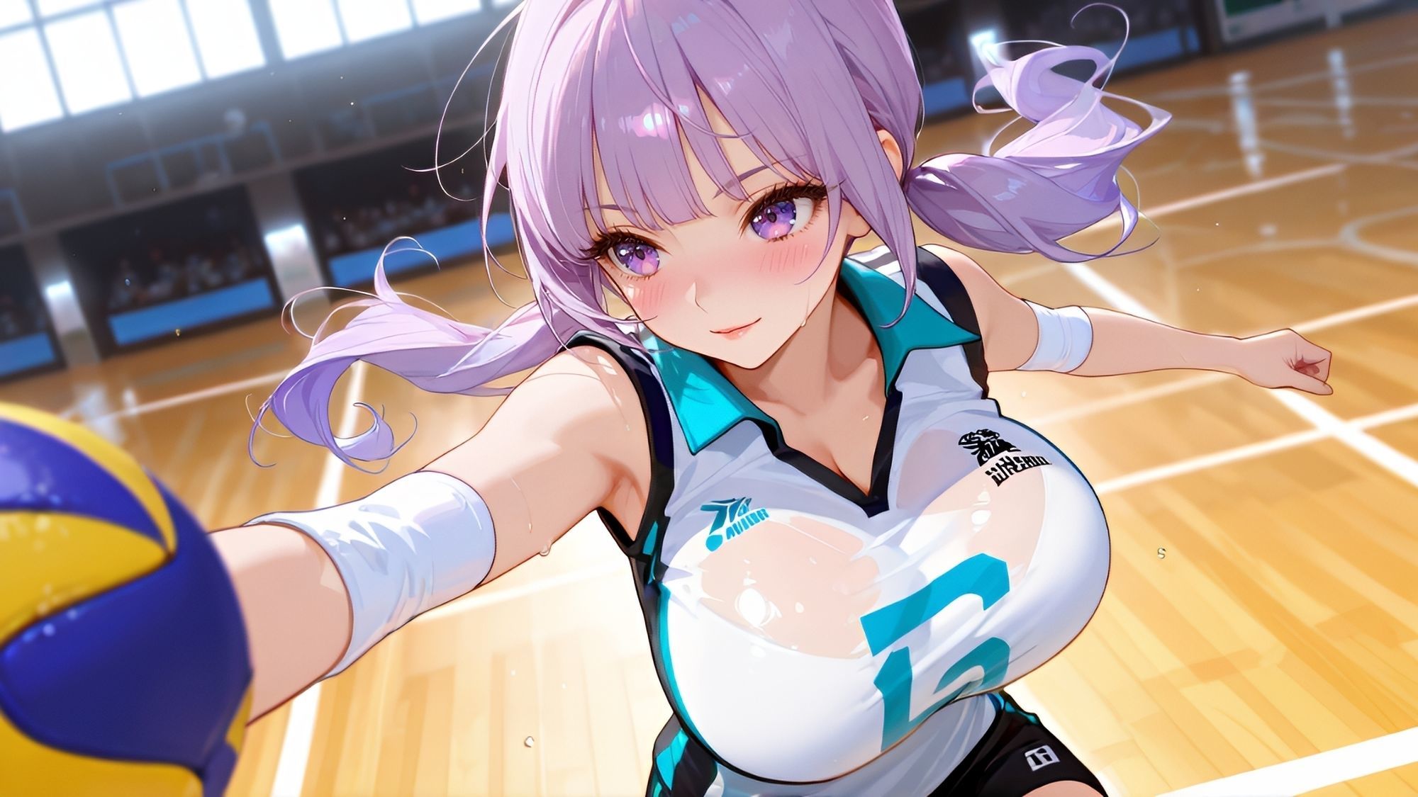 【4K動画 ボイスあり】体育教師の僕が爆乳アイドルに誘われて童貞卒業できた話 - サンプル画像 2