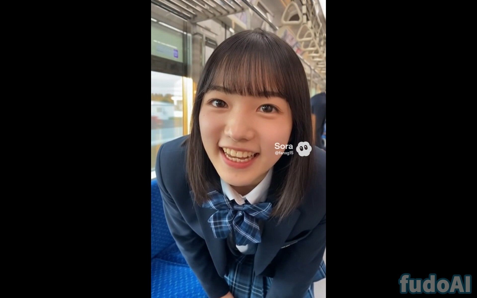 電車でお尻見せつけ女子〇生2 - サンプル画像 5