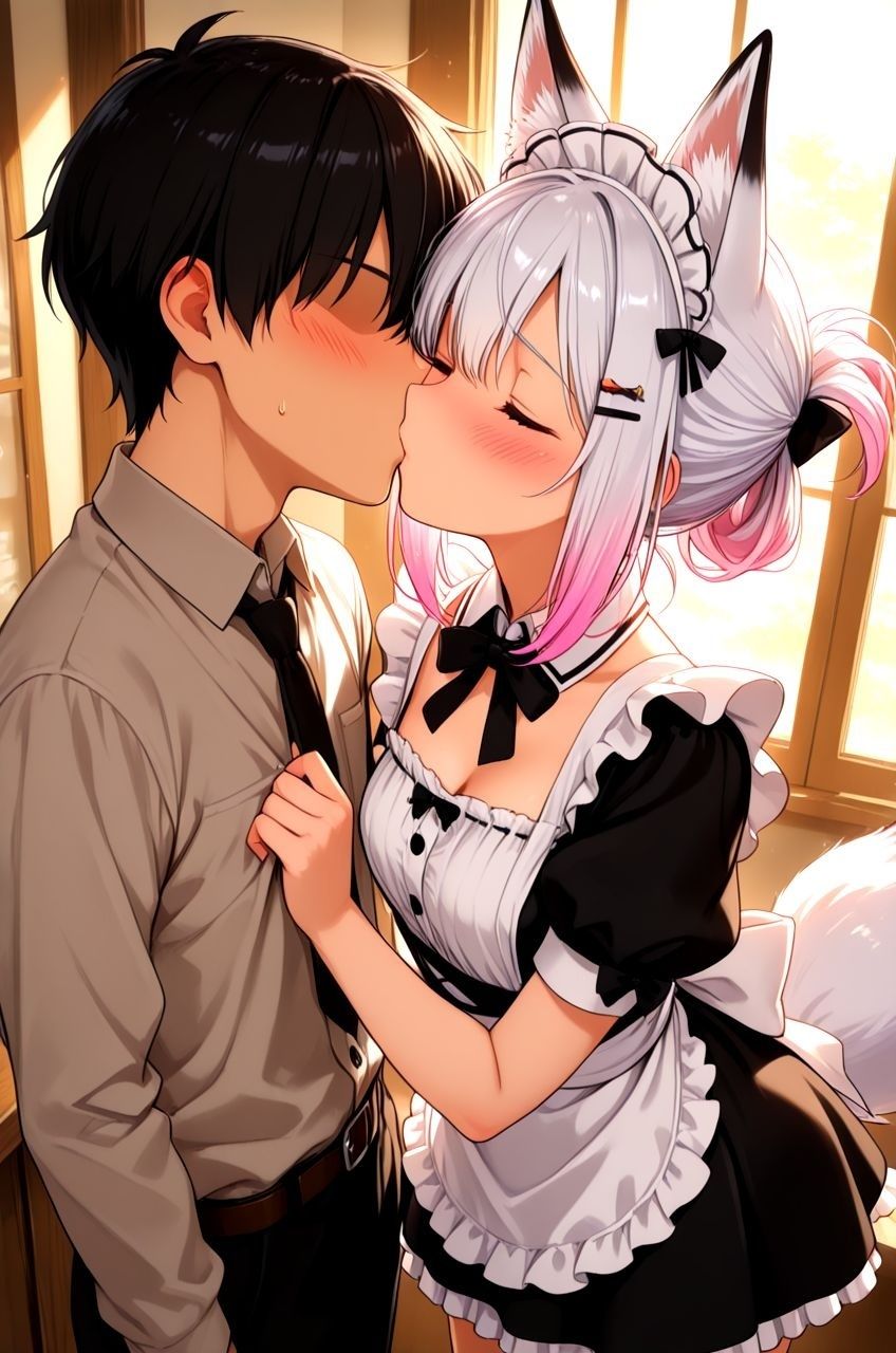 ケモミミメイド喫茶で、可愛い獣人メイドたちとイチャイチャえっちしちゃうお話 〜天然ビッチなメイドたちに、ご奉仕されて搾られまくる毎日〜 - サンプル画像 2