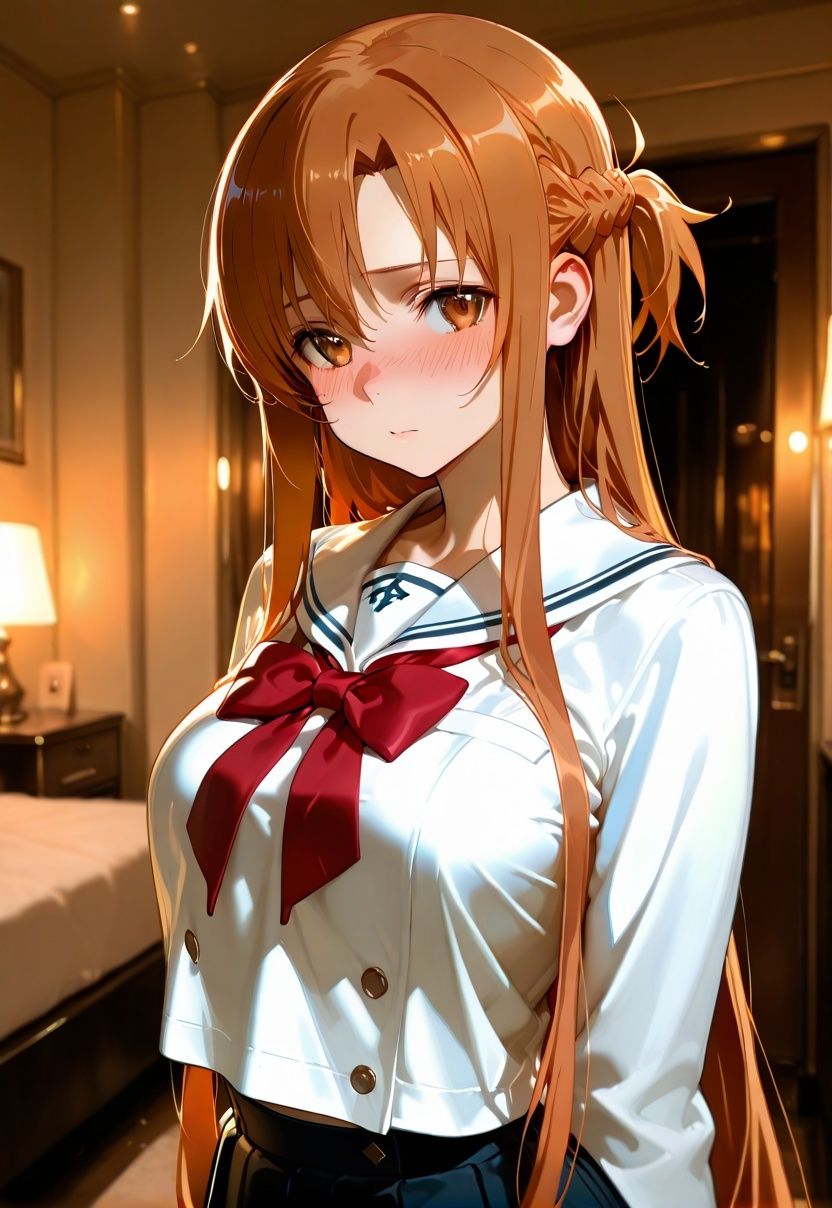 ヒロイン女子校生のパパ活初体験〜SA〇 アスナ編〜 - サンプル画像 1